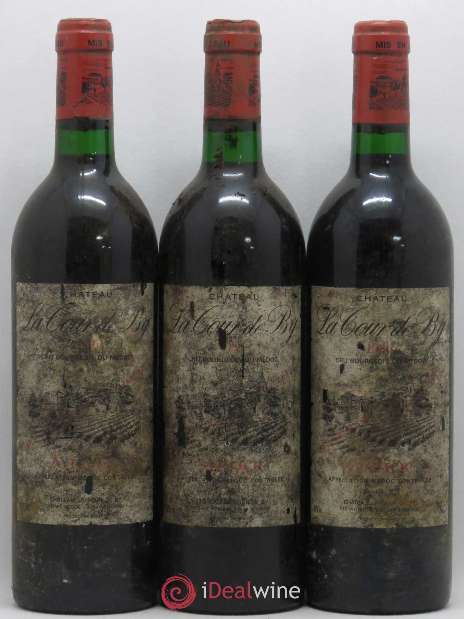Château La Tour de By Cru Bourgeois 1986 - Lot de 5 bouteilles - 1