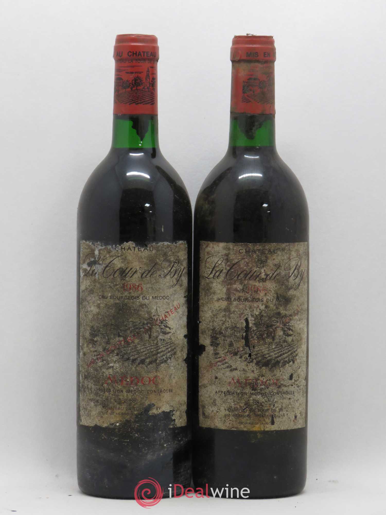 Château La Tour de By Cru Bourgeois 1986 - Lot de 5 bouteilles - 2