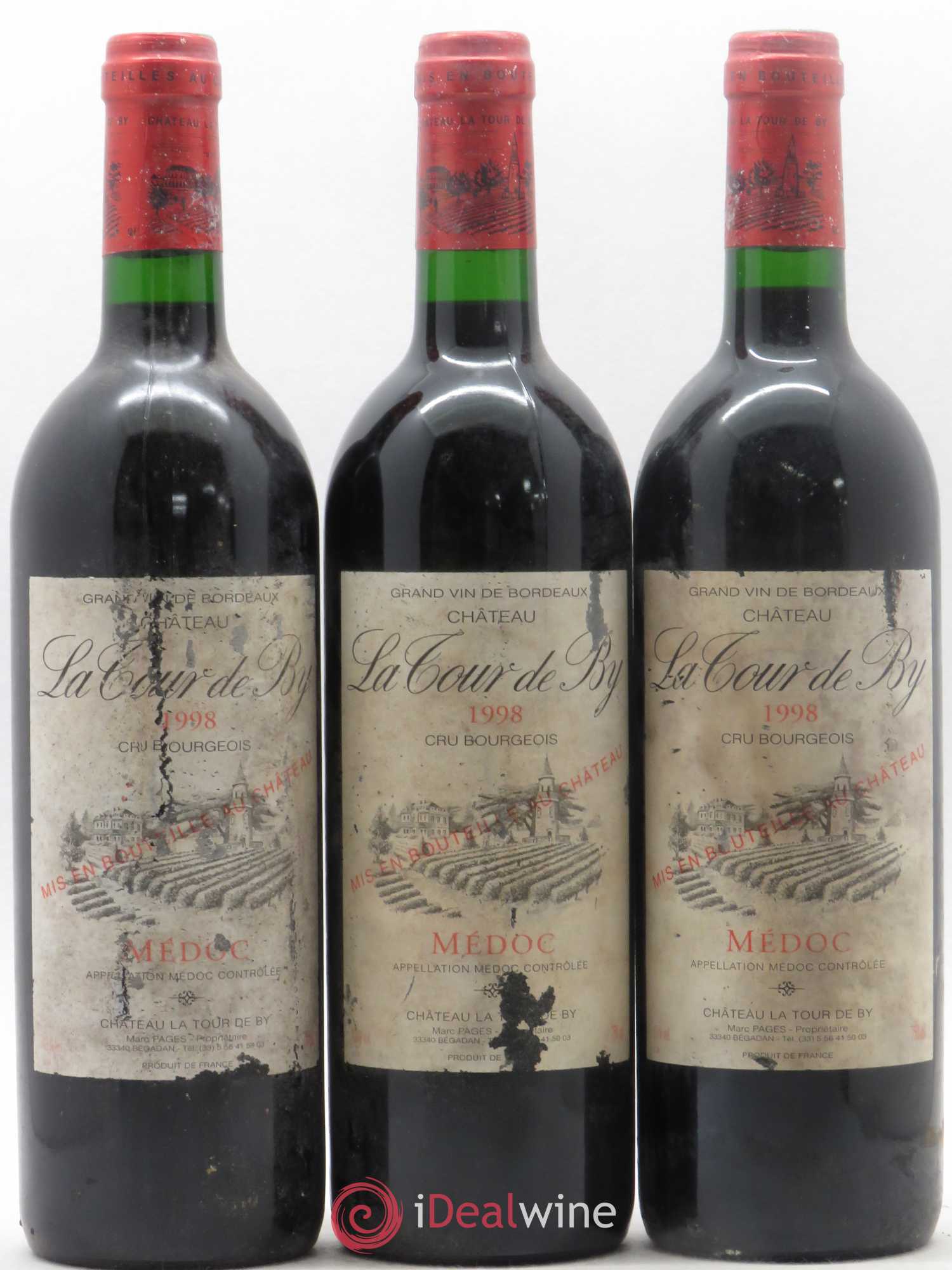 Château La Tour de By Cru Bourgeois 1998 - Lot de 12 bouteilles - 3