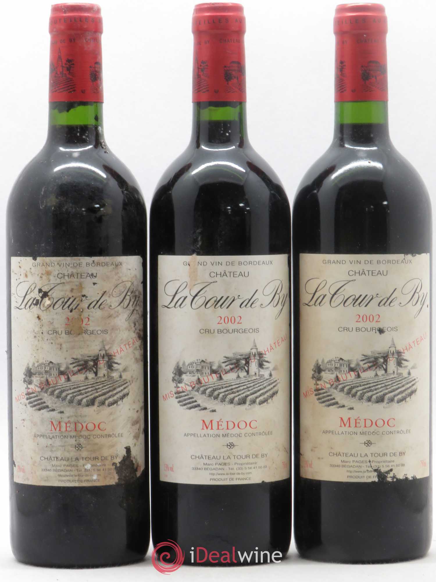 Château La Tour de By Cru Bourgeois 2002 - Lot de 12 bouteilles - 2