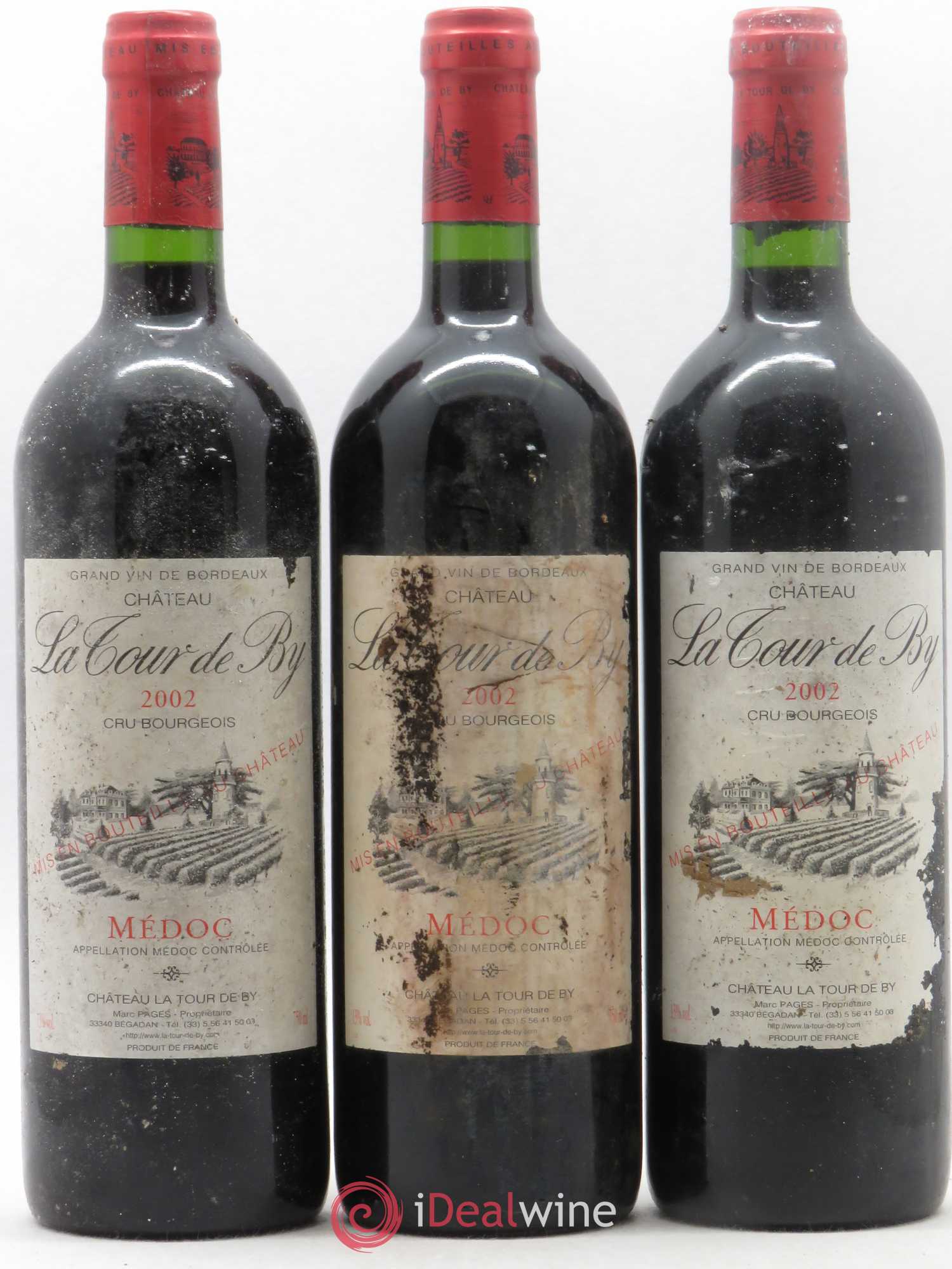 Château La Tour de By Cru Bourgeois 2002 - Lot de 12 bouteilles - 3