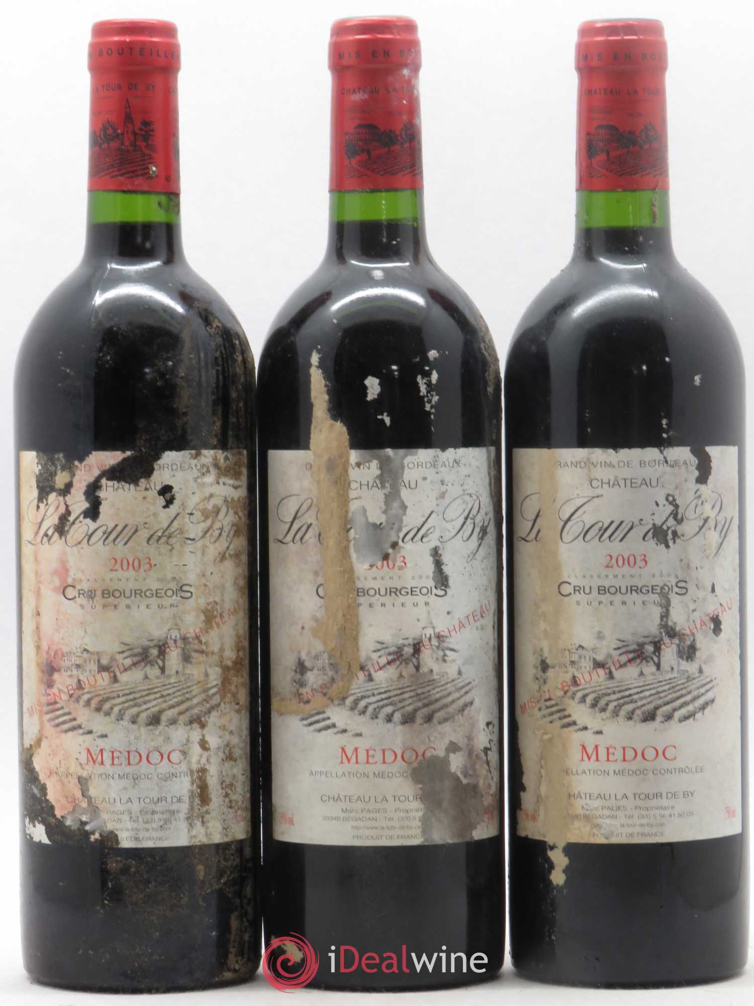 Château La Tour de By Cru Bourgeois 2003 - Lot de 12 bouteilles - 2