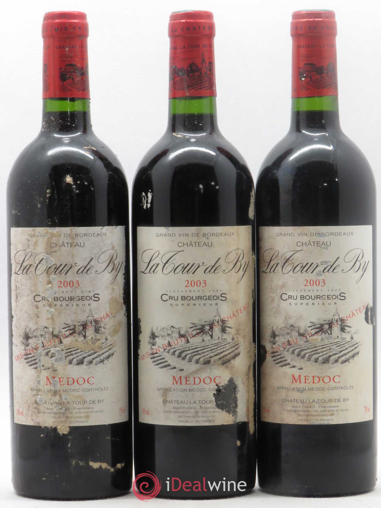 Château La Tour de By Cru Bourgeois 2003 - Lot de 12 bouteilles - 3