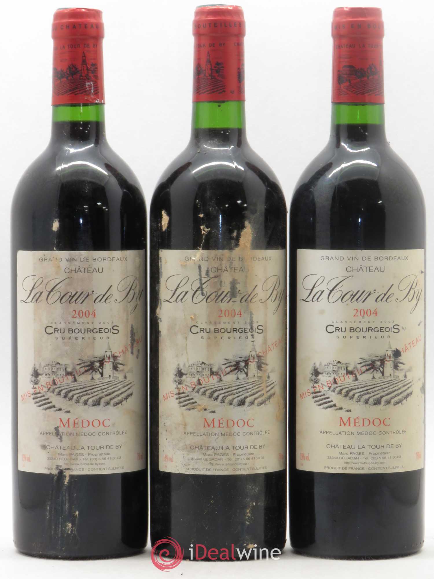 Château La Tour de By Cru Bourgeois 2004 - Lot de 12 bouteilles - 2