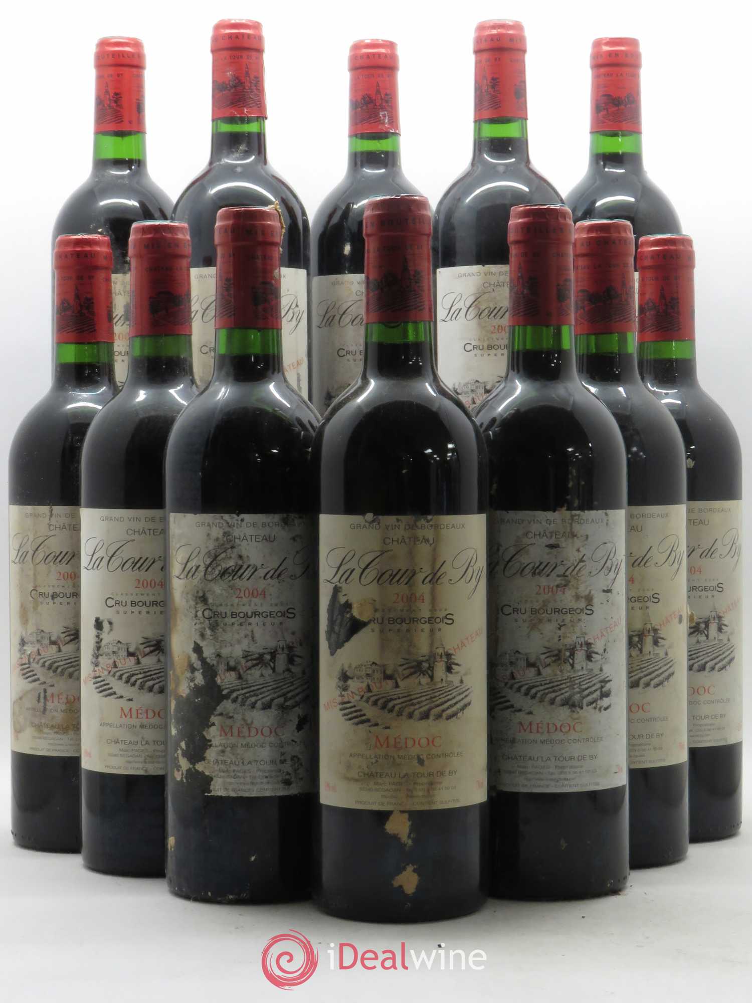 Château La Tour de By Cru Bourgeois 2004 - Lot de 12 bouteilles - 0