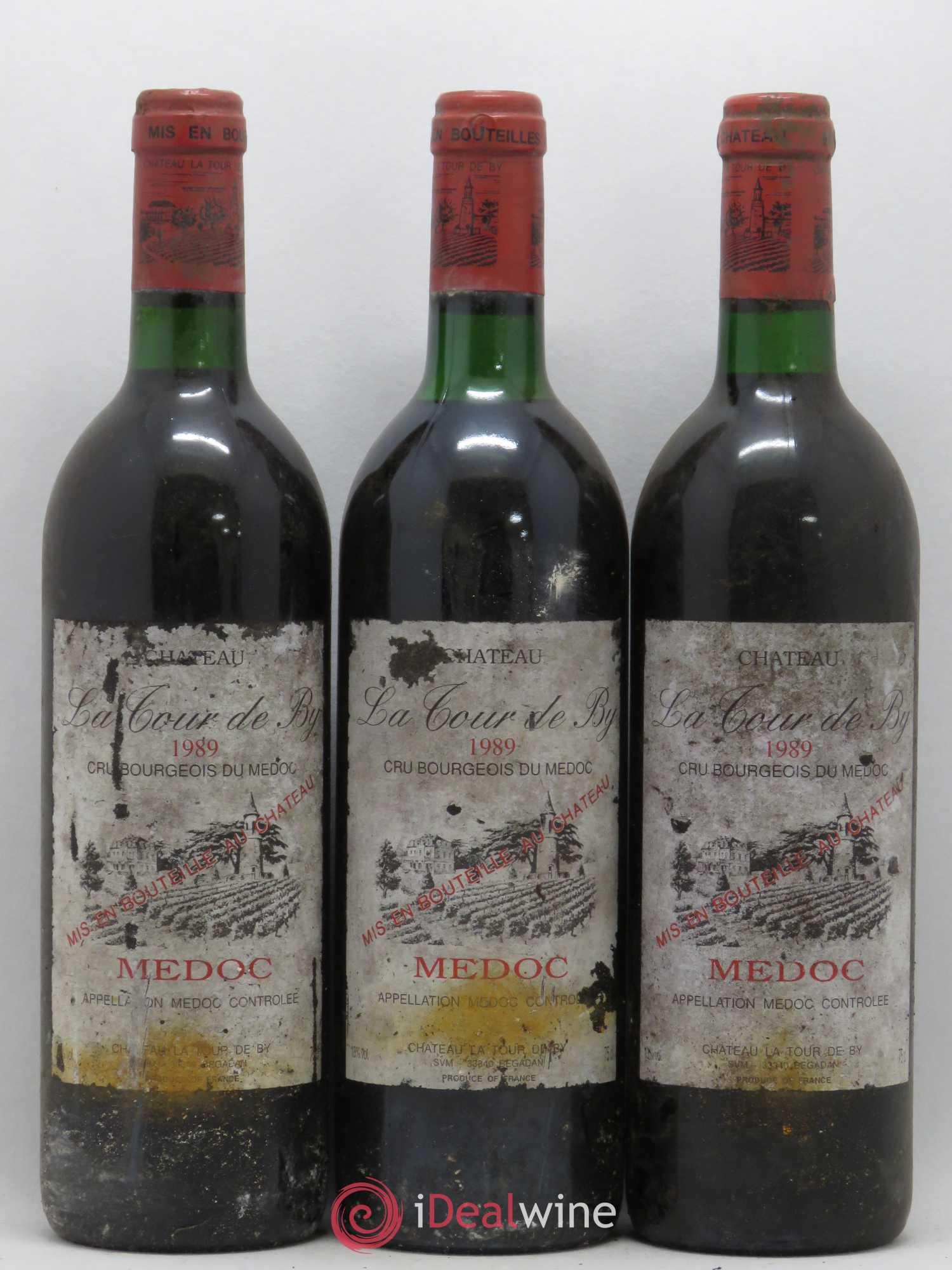 Château La Tour de By Cru Bourgeois 1989 - Lot de 5 bouteilles - 1