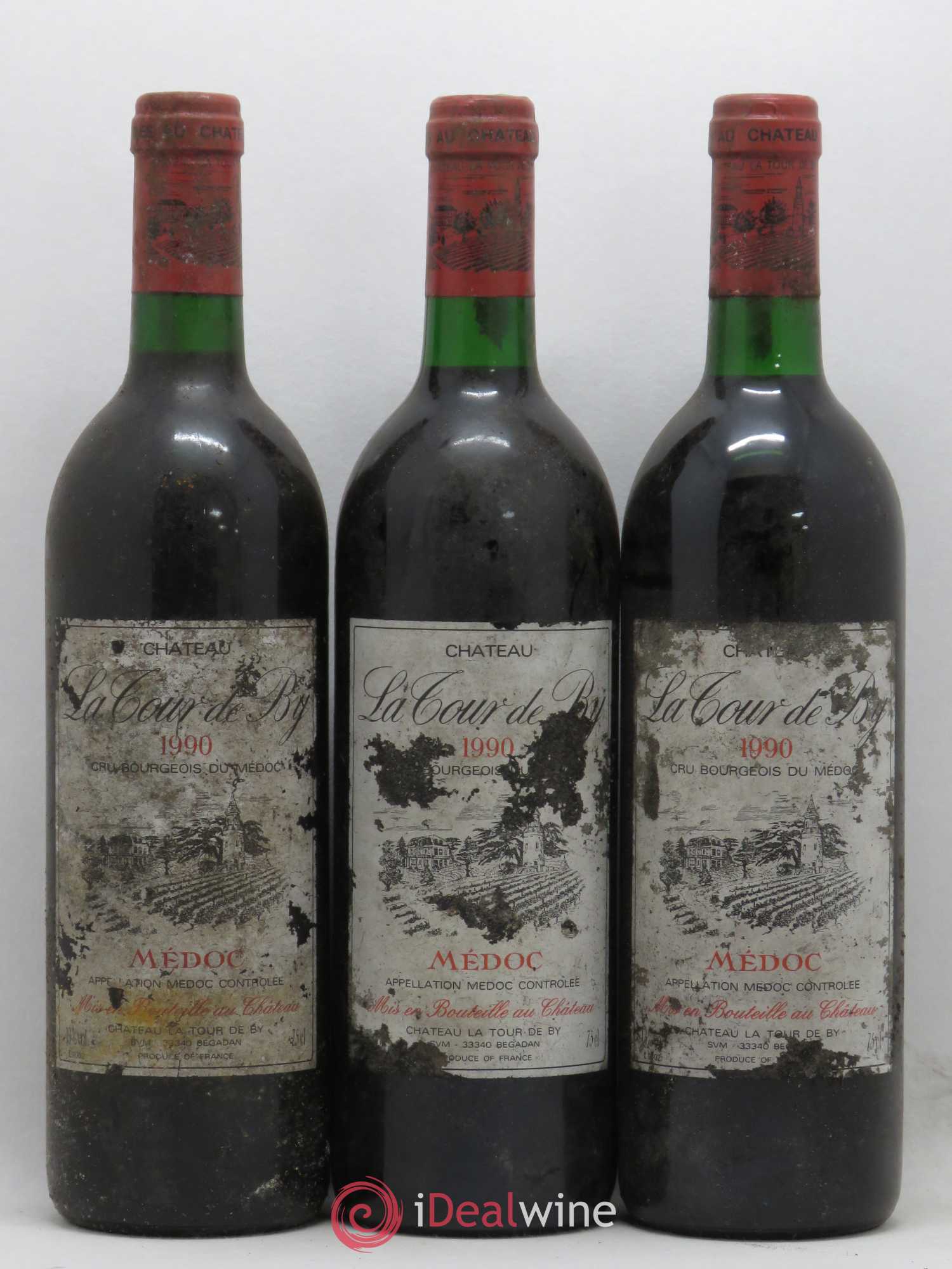 Château La Tour de By Cru Bourgeois 1990 - Lot de 6 bouteilles - 2