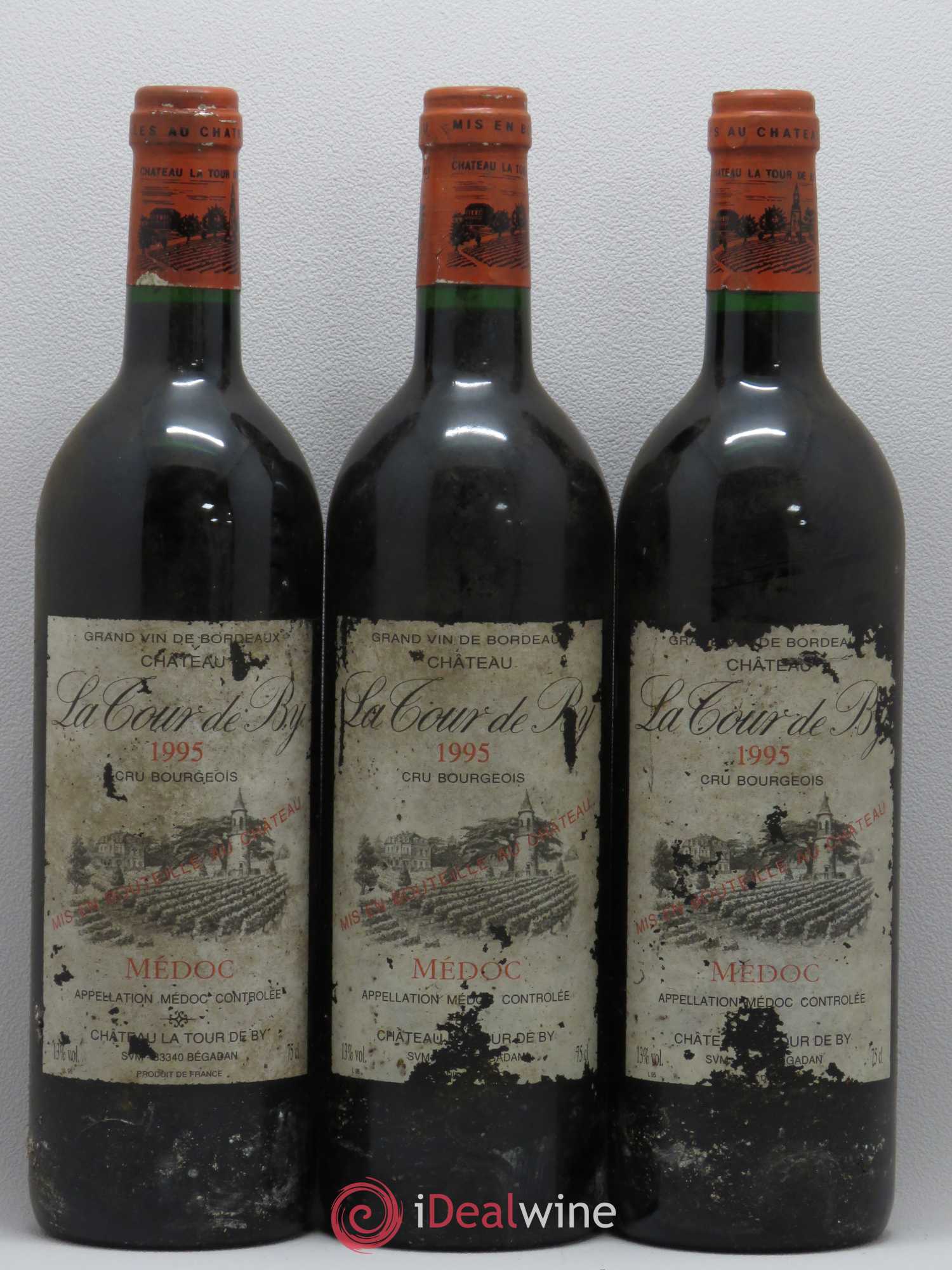 Château La Tour de By Cru Bourgeois  (sans prix de réserve) 1995 - Lot de 12 bouteilles - 1