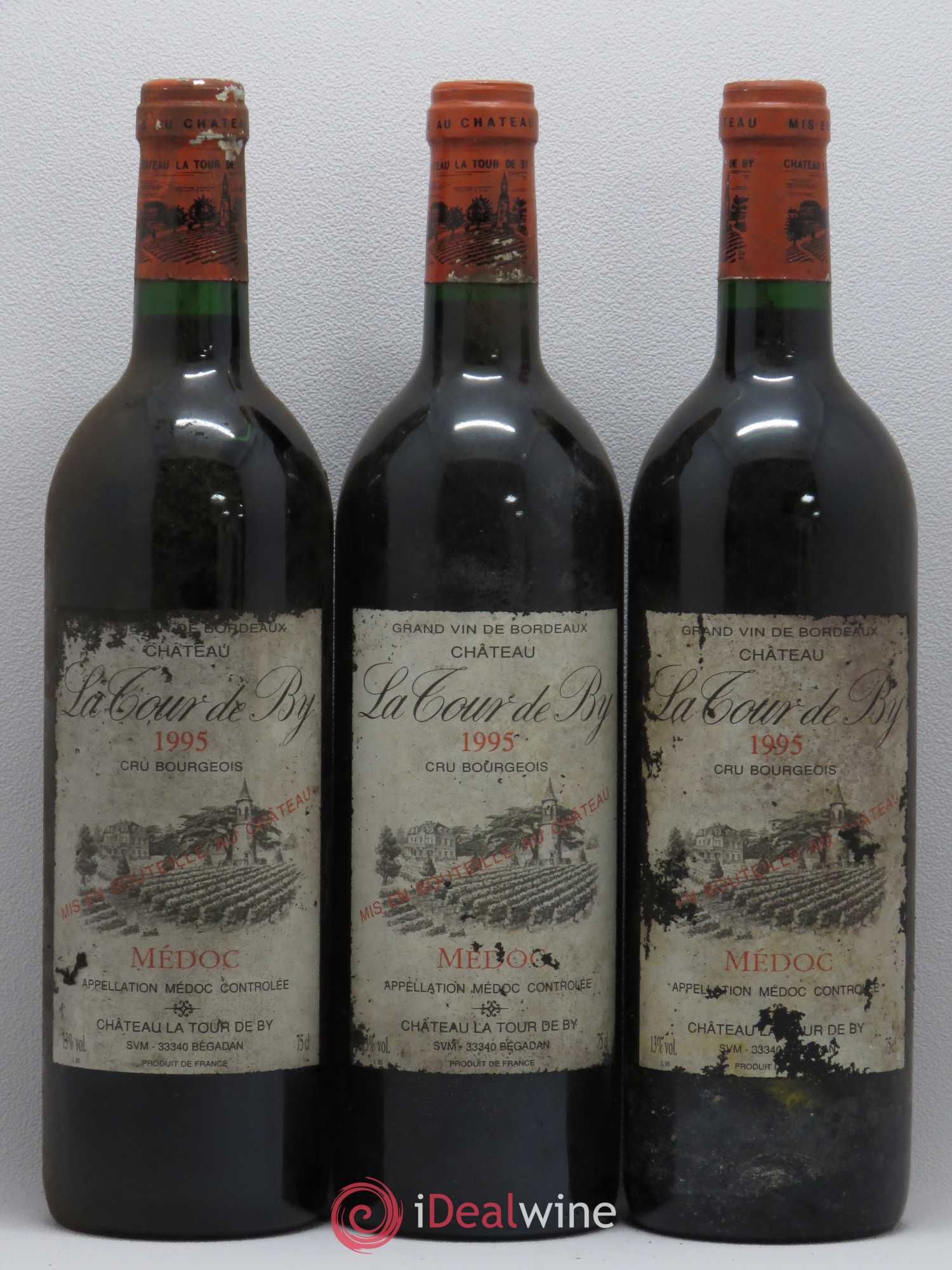 Château La Tour de By Cru Bourgeois  (sans prix de réserve) 1995 - Lot de 12 bouteilles - 3