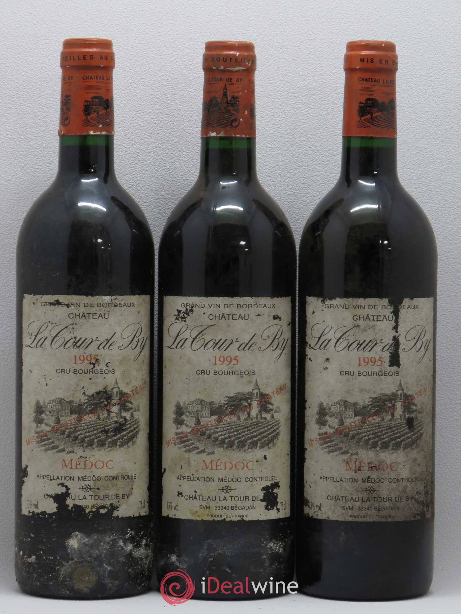 Château La Tour de By Cru Bourgeois  (sans prix de réserve) 1995 - Lot de 12 bouteilles - 4