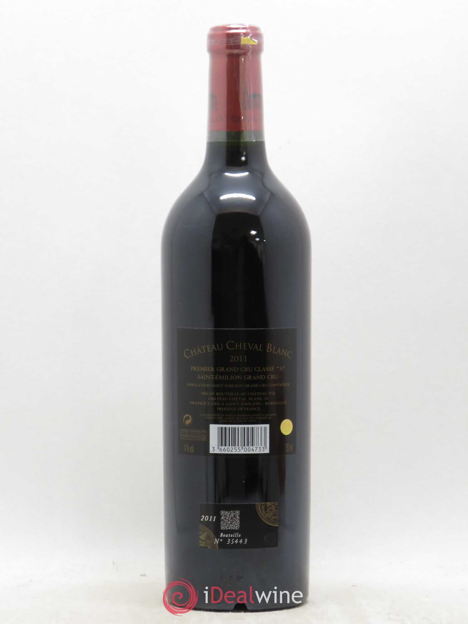 Château Cheval Blanc 1er Grand Cru Classé A 2011 - Lot de 1 bouteille - 1