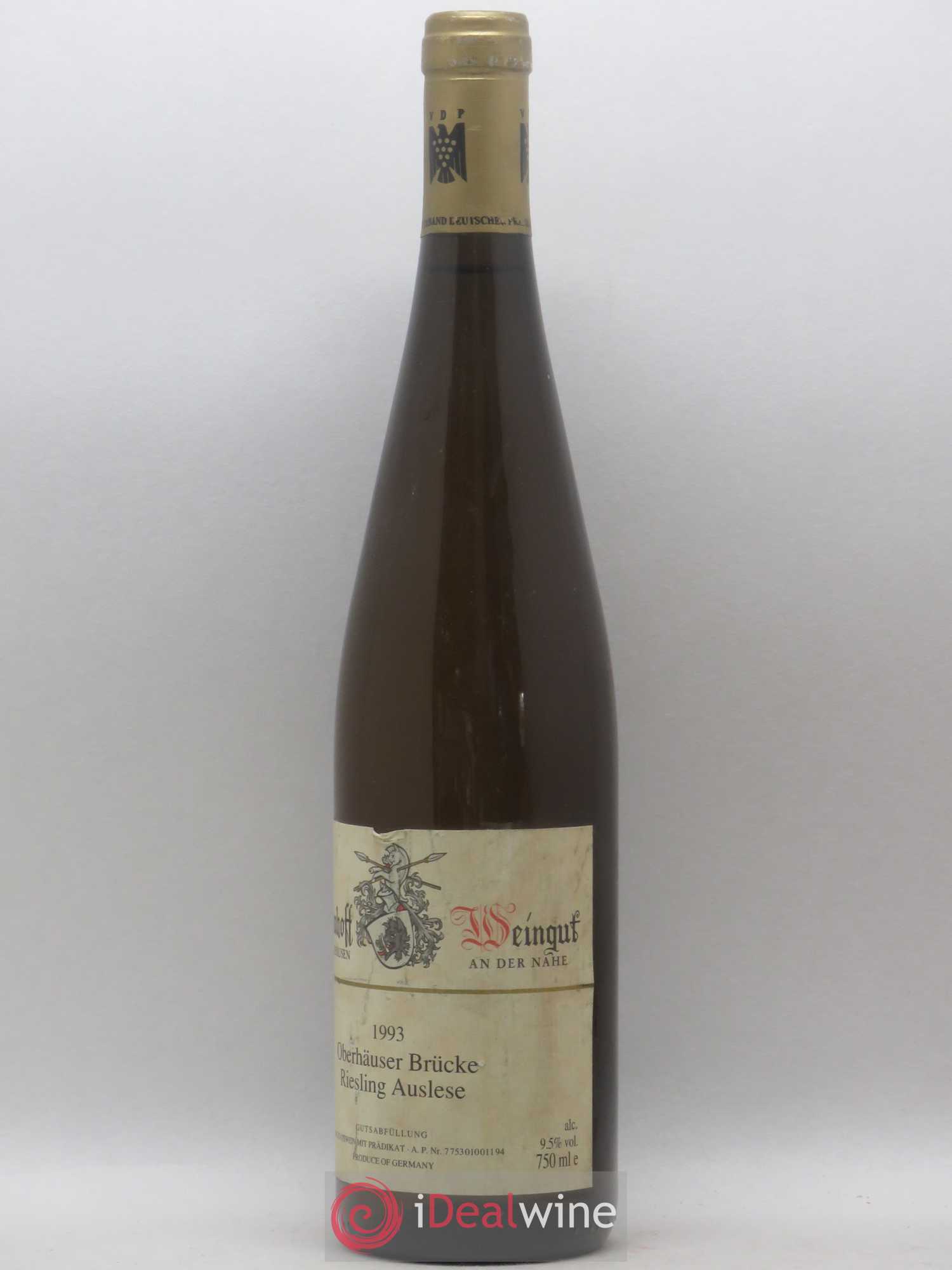 Allemagne Nahe Riesling Auslese Oberhäuser Brücke Dönnhoff 1993 - Posten von 1 Flasche - 1