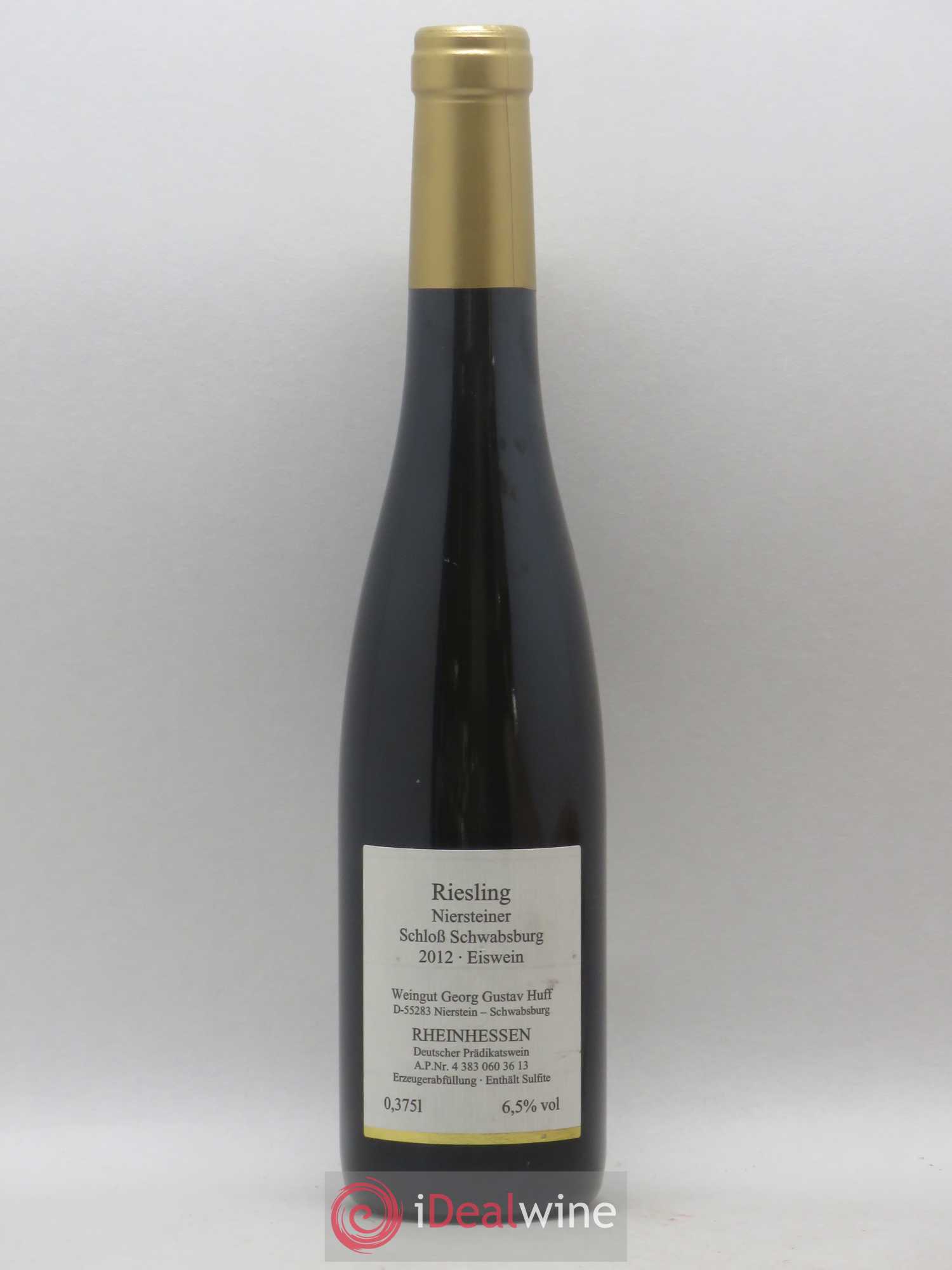 Allemagne Rheinhessen Riesling Eiswein Niersteiner Schloss Schwabsburg Huff 2012 - Posten von 1 Demi-Flasche - 1