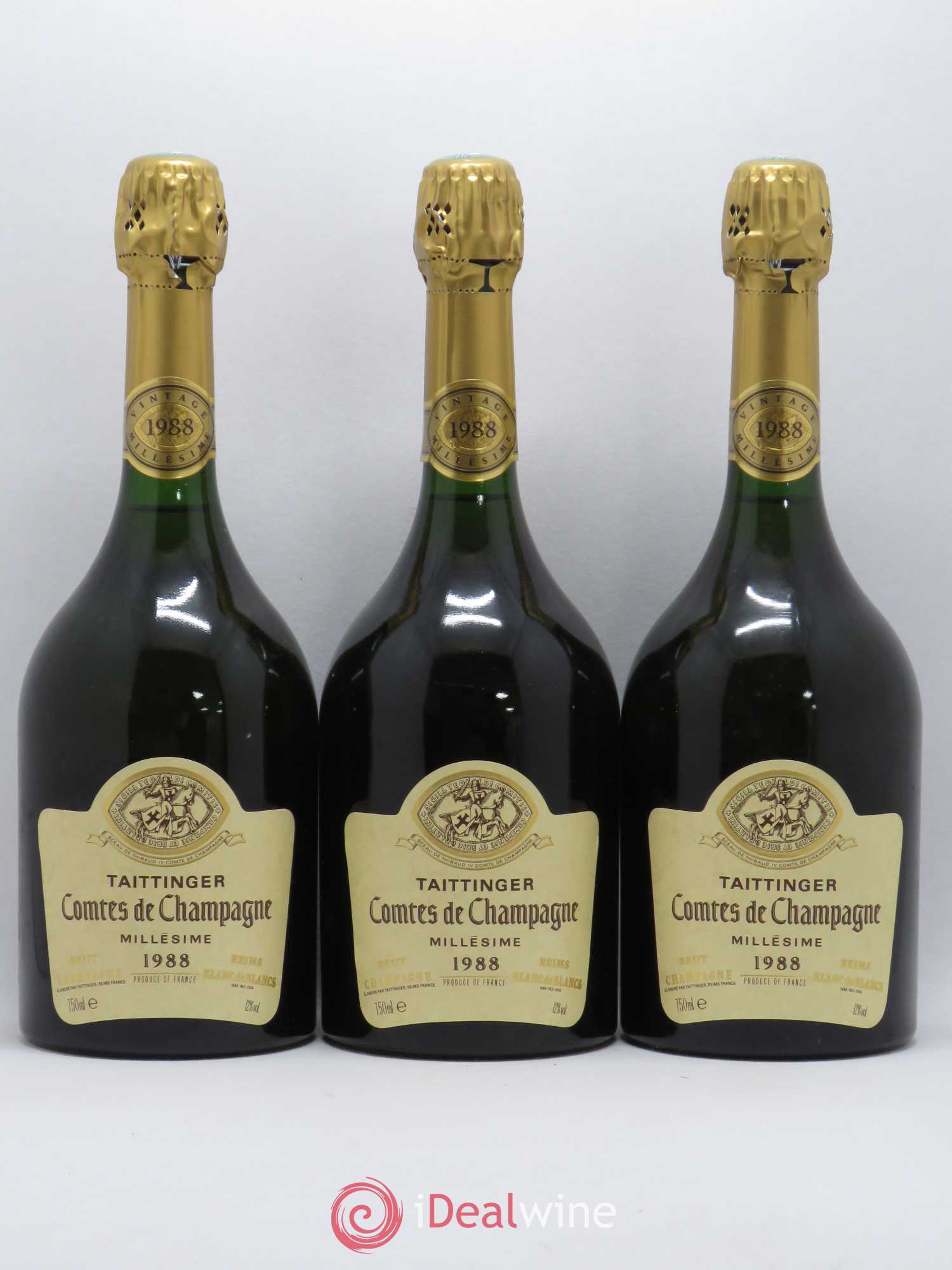 Comtes de Champagne Taittinger 1988 - Lot de 3 bouteilles - 0