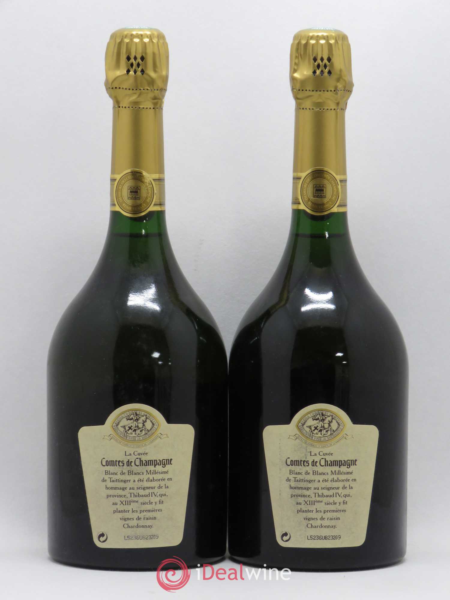 Comtes de Champagne Taittinger 1988 - Lot de 2 bouteilles - 1