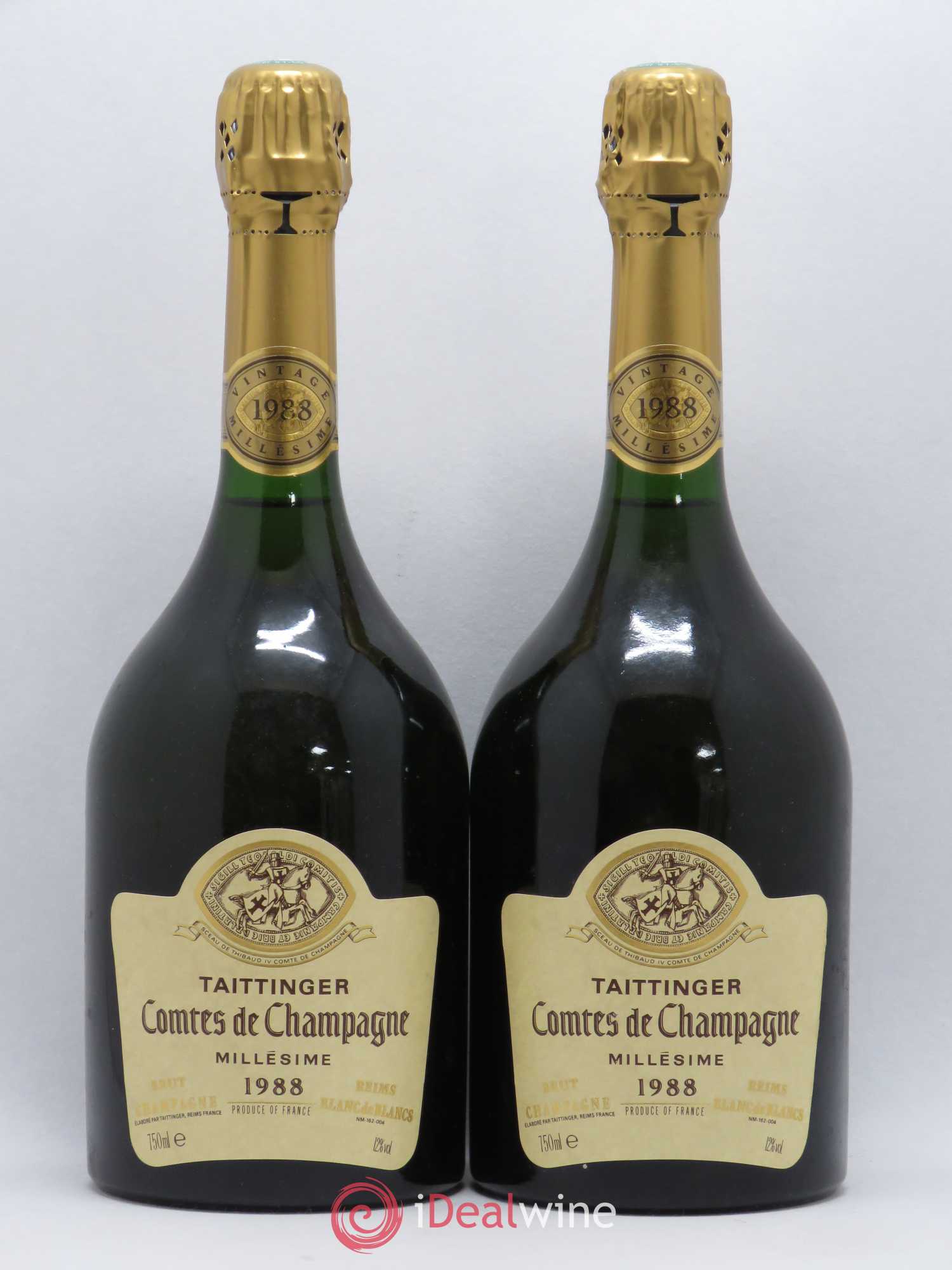 Comtes de Champagne Taittinger 1988 - Lot de 2 bouteilles - 0