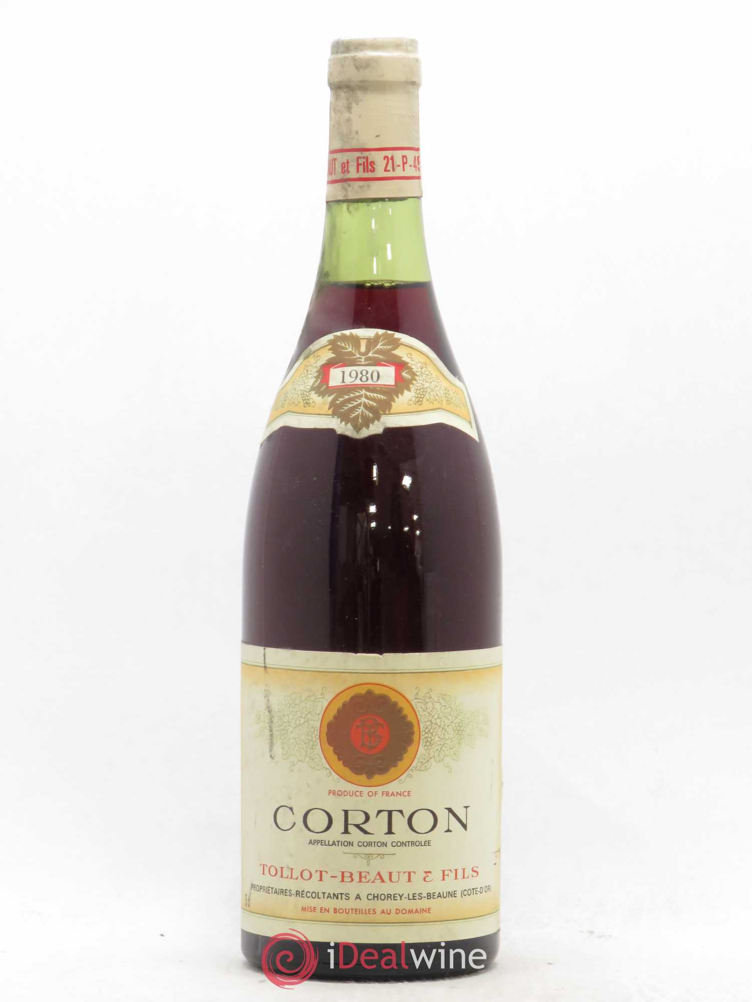 Corton Grand Cru Tollot Beaut (Domaine) 1980 - Lot de 1 bouteille - 0