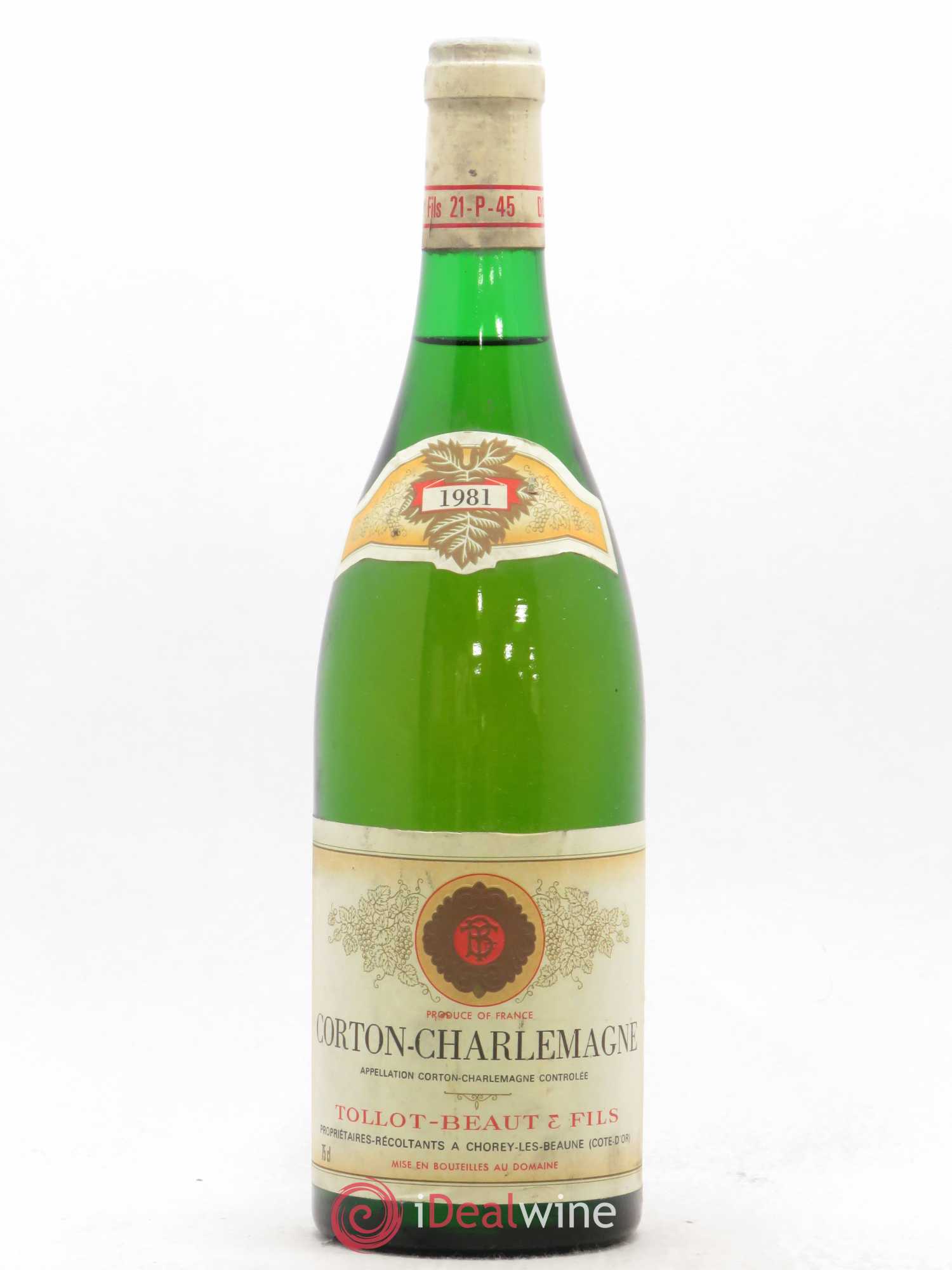 Corton-Charlemagne Grand Cru Tollot Beaut (Domaine) 1981 - Lot de 1 bouteille - 0