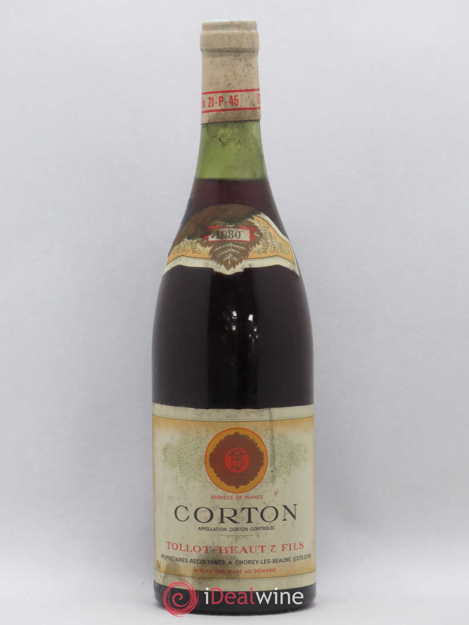 Corton Grand Cru Tollot Beaut (Domaine) 1980 - Lot de 1 bouteille - 0
