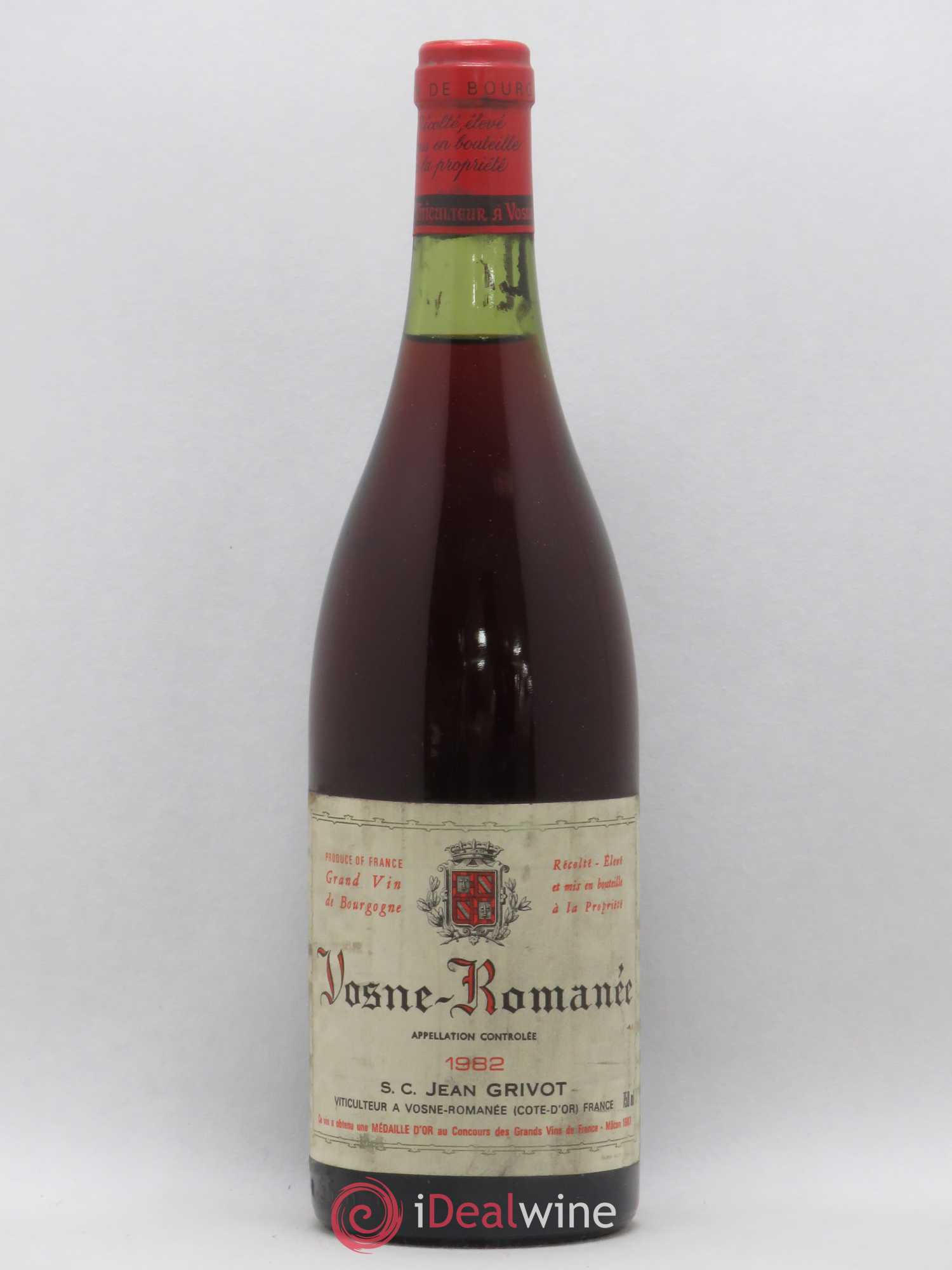 Vosne-Romanée Jean Grivot 1982 - Lot de 1 bouteille - 0