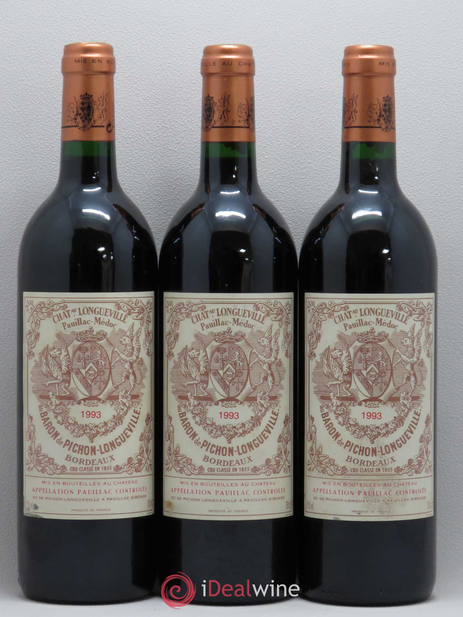Pichon Longueville Baron 2ème Grand Cru Classé 1993 - Lot de 12 bouteilles - 2