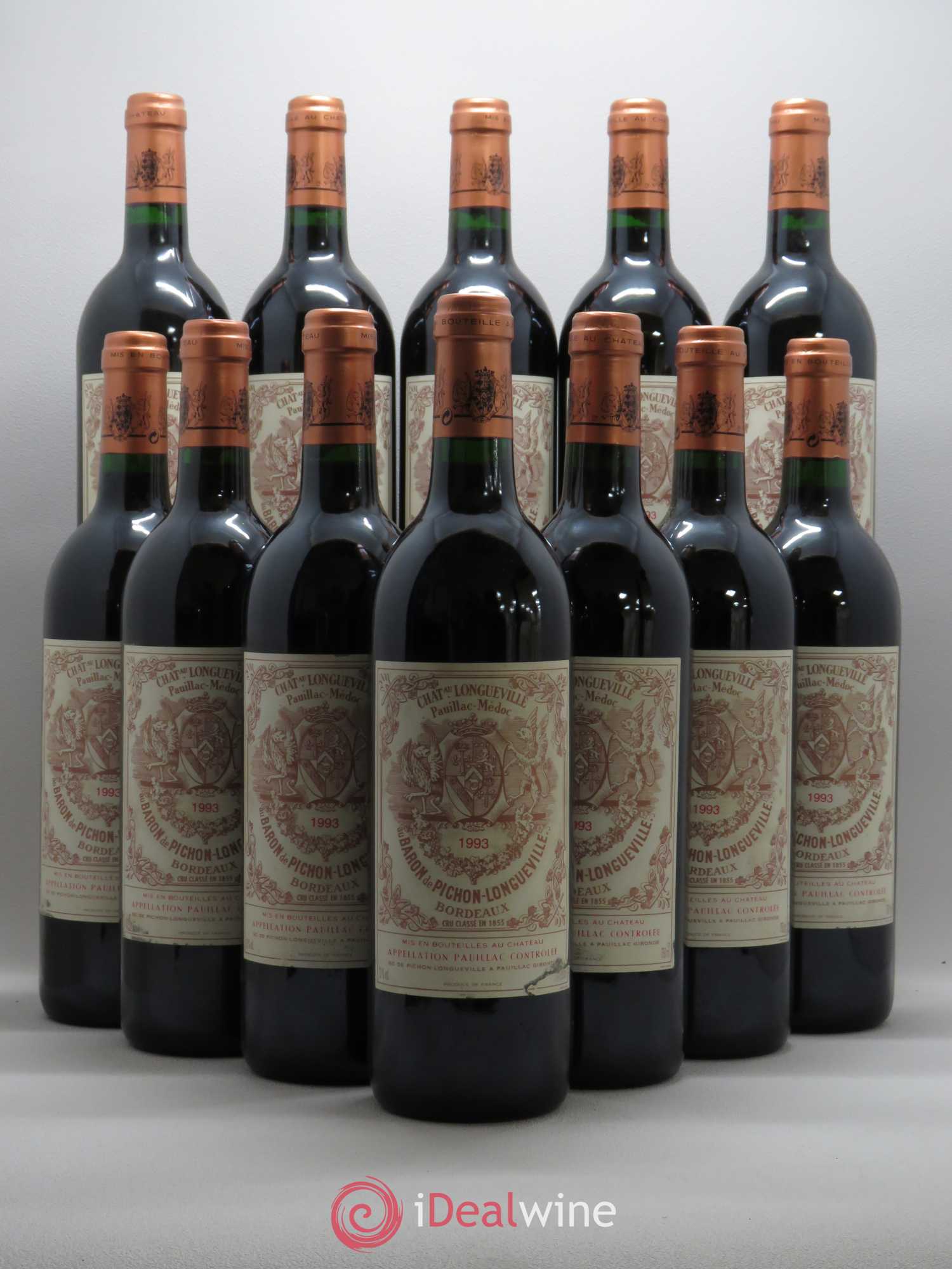 Pichon Longueville Baron 2ème Grand Cru Classé 1993 - Lot de 12 bouteilles - 0