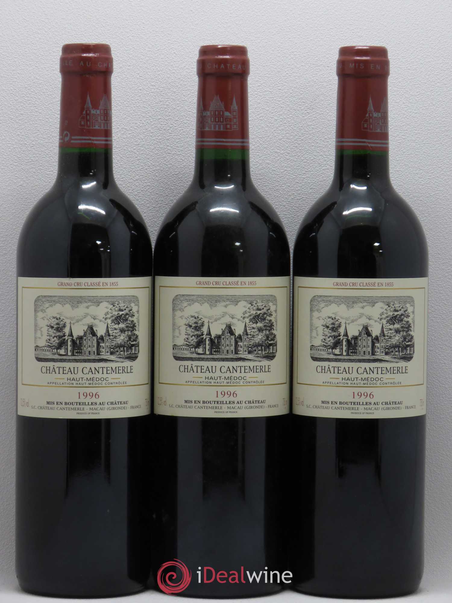 Château Cantemerle 5ème Grand Cru Classé 1996 - Lot de 12 bouteilles - 1