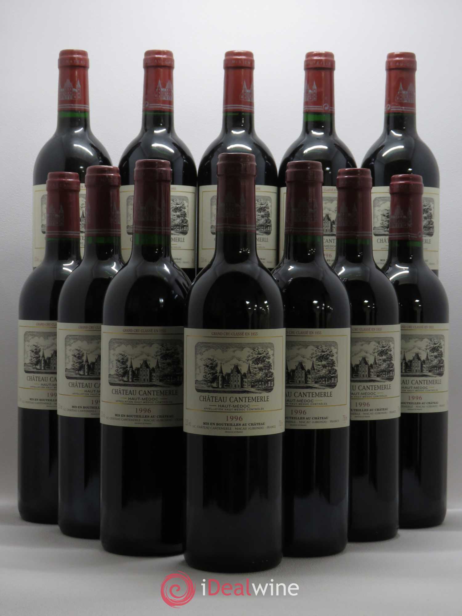 Château Cantemerle 5ème Grand Cru Classé 1996 - Lot de 12 bouteilles - 0