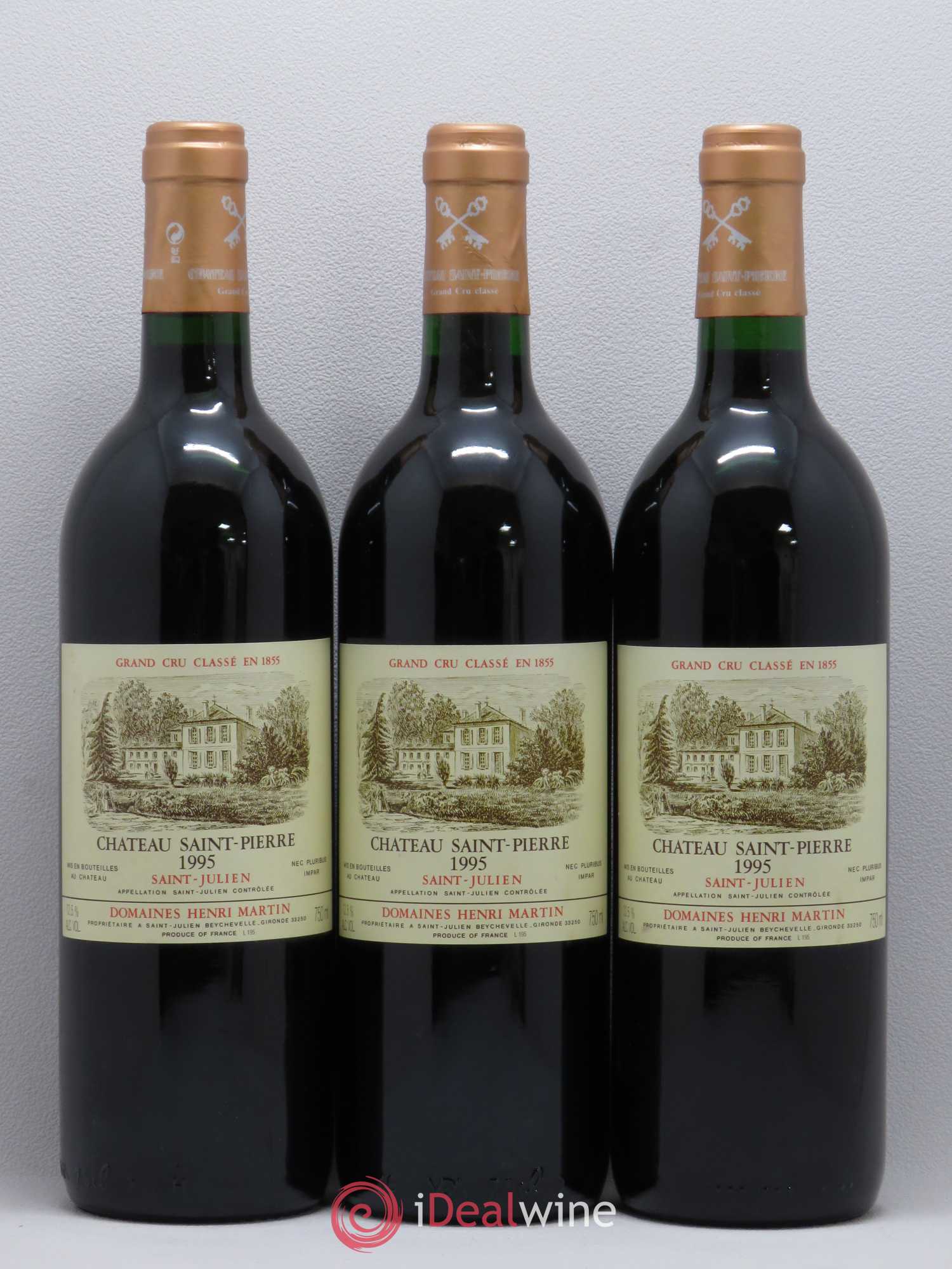 Château Saint-Pierre 4ème Grand Cru Classé 1995 - Lot de 12 bouteilles - 1