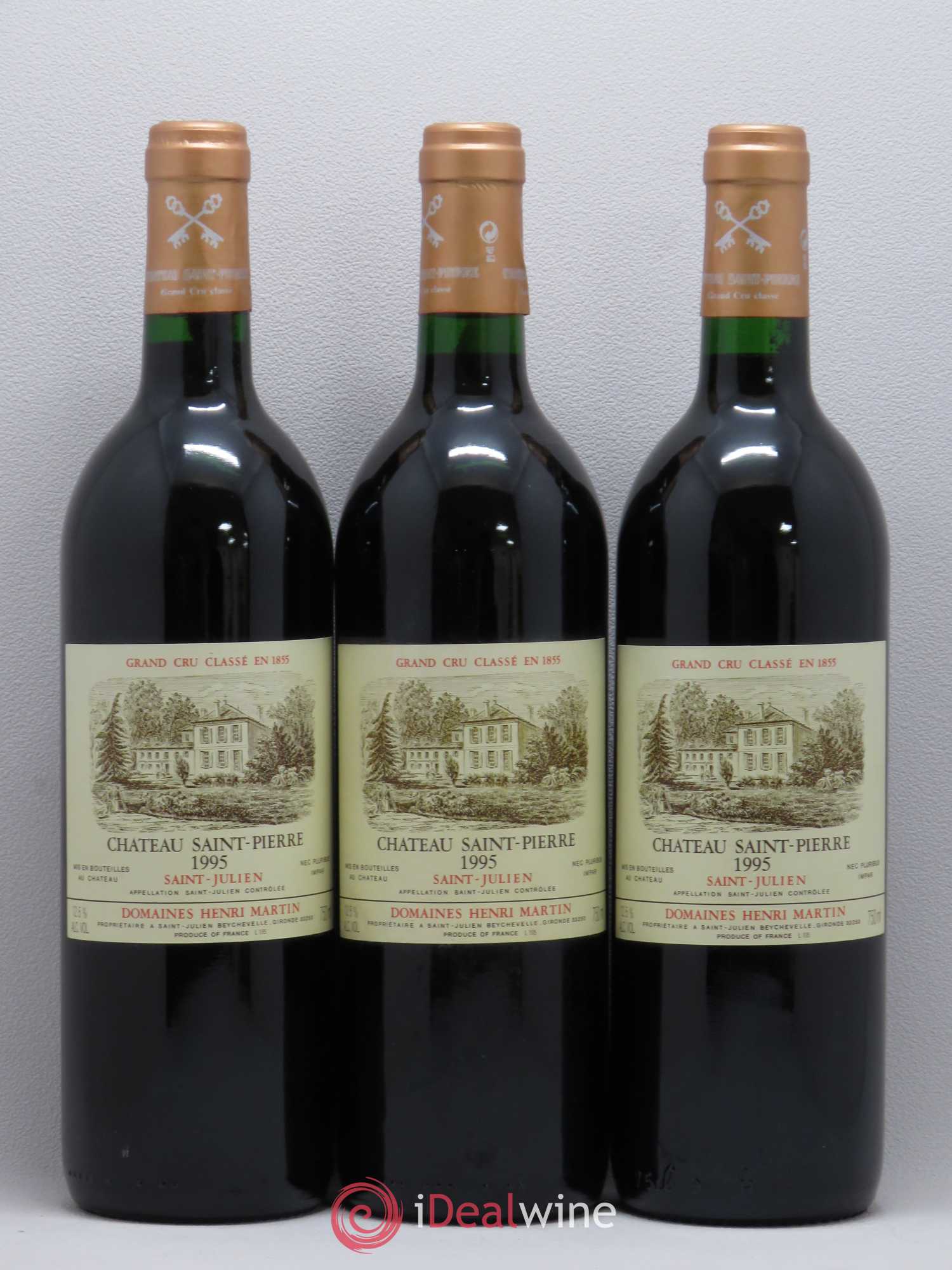 Château Saint-Pierre 4ème Grand Cru Classé 1995 - Lot de 12 bouteilles - 2