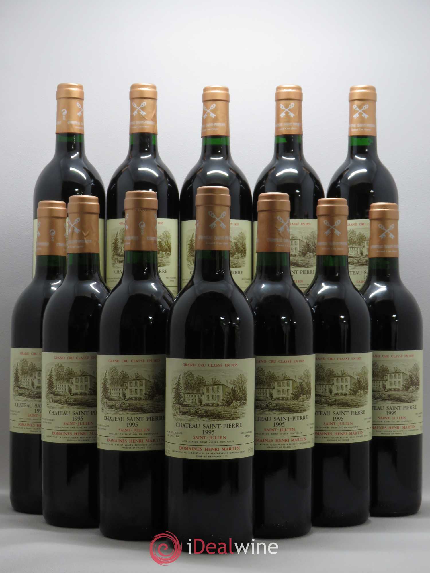 Château Saint-Pierre 4ème Grand Cru Classé 1995 - Lot de 12 bouteilles - 0