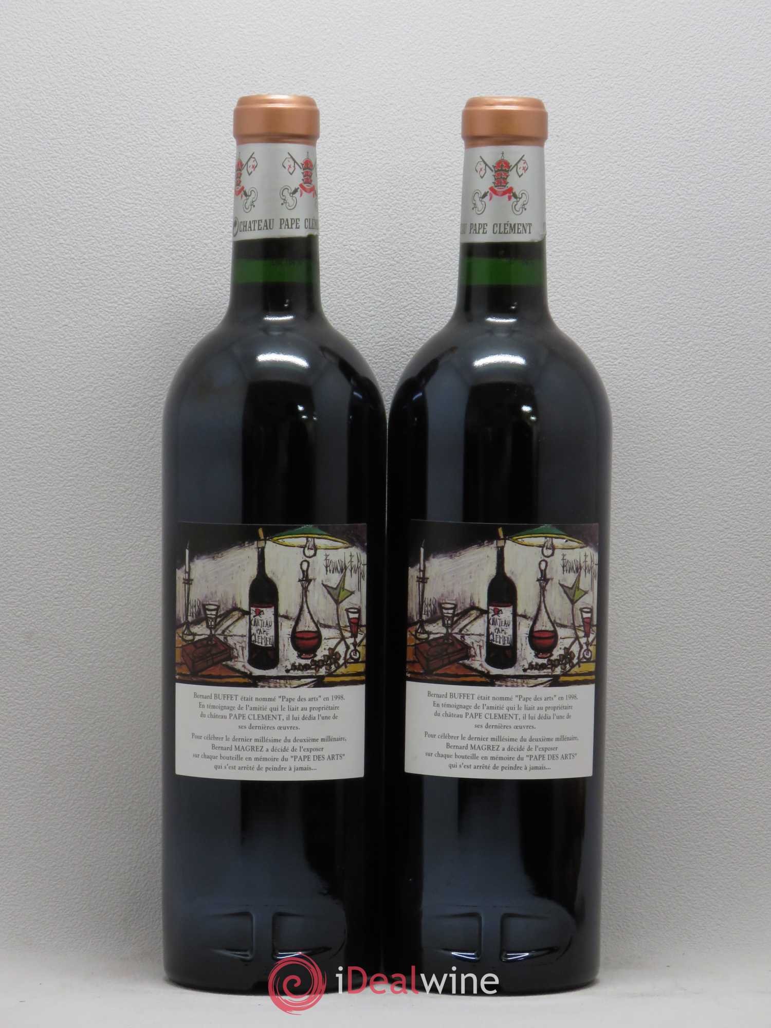Château Pape Clément Cru Classé de Graves 2000 - Lot de 2 bouteilles - 1