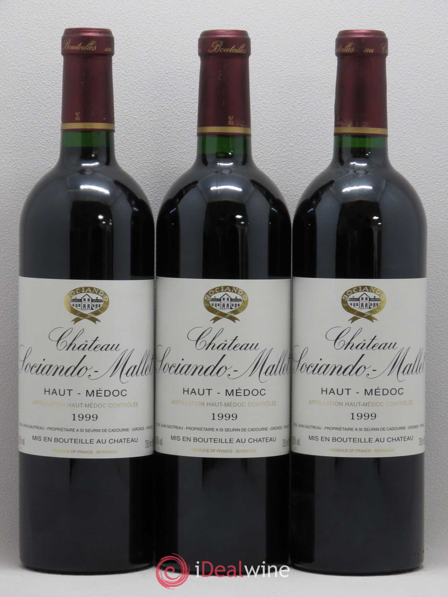 Château Sociando Mallet 1999 - Lot de 12 bouteilles - 3