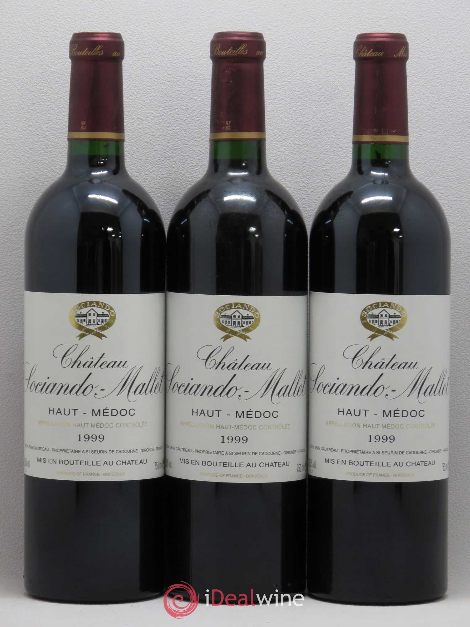 Château Sociando Mallet 1999 - Lot de 12 bouteilles - 4