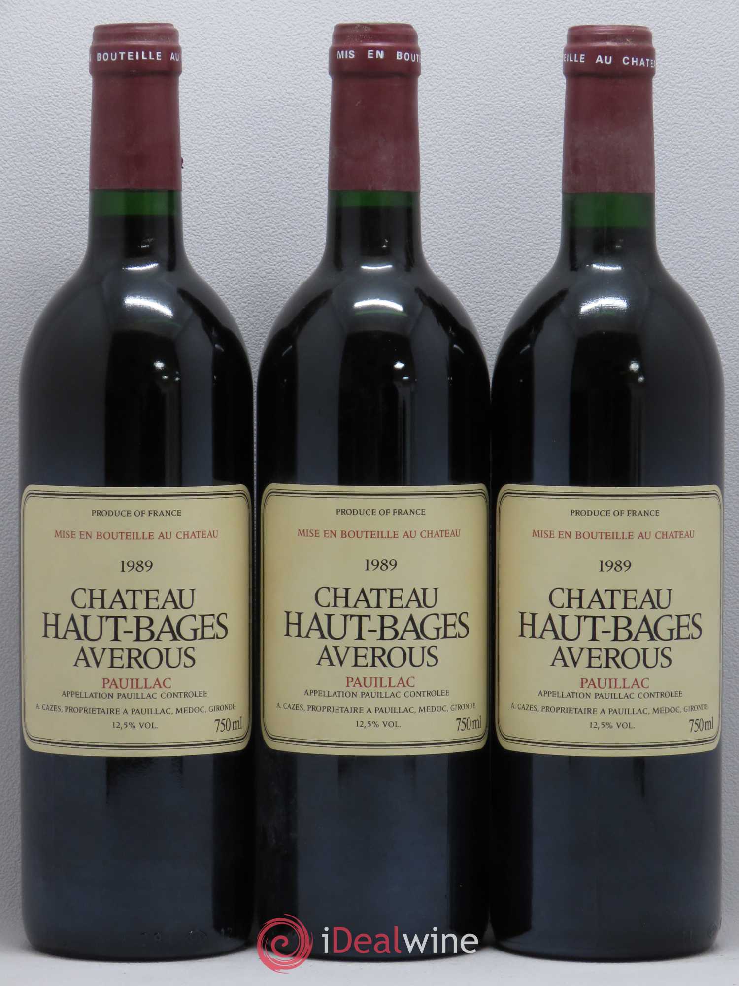 Château Haut Bages Averous Cru Bourgeois 1989 - Lot de 12 bouteilles - 4