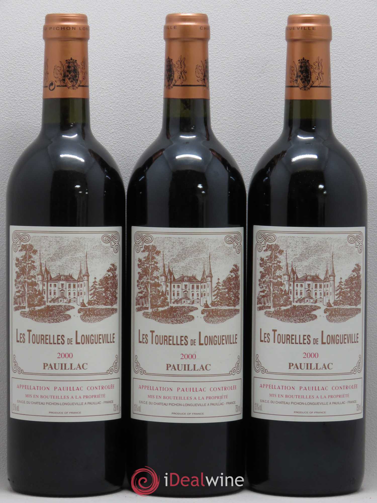 Les Tourelles de Longueville Second Vin 2000 - Lot de 12 bouteilles - 1