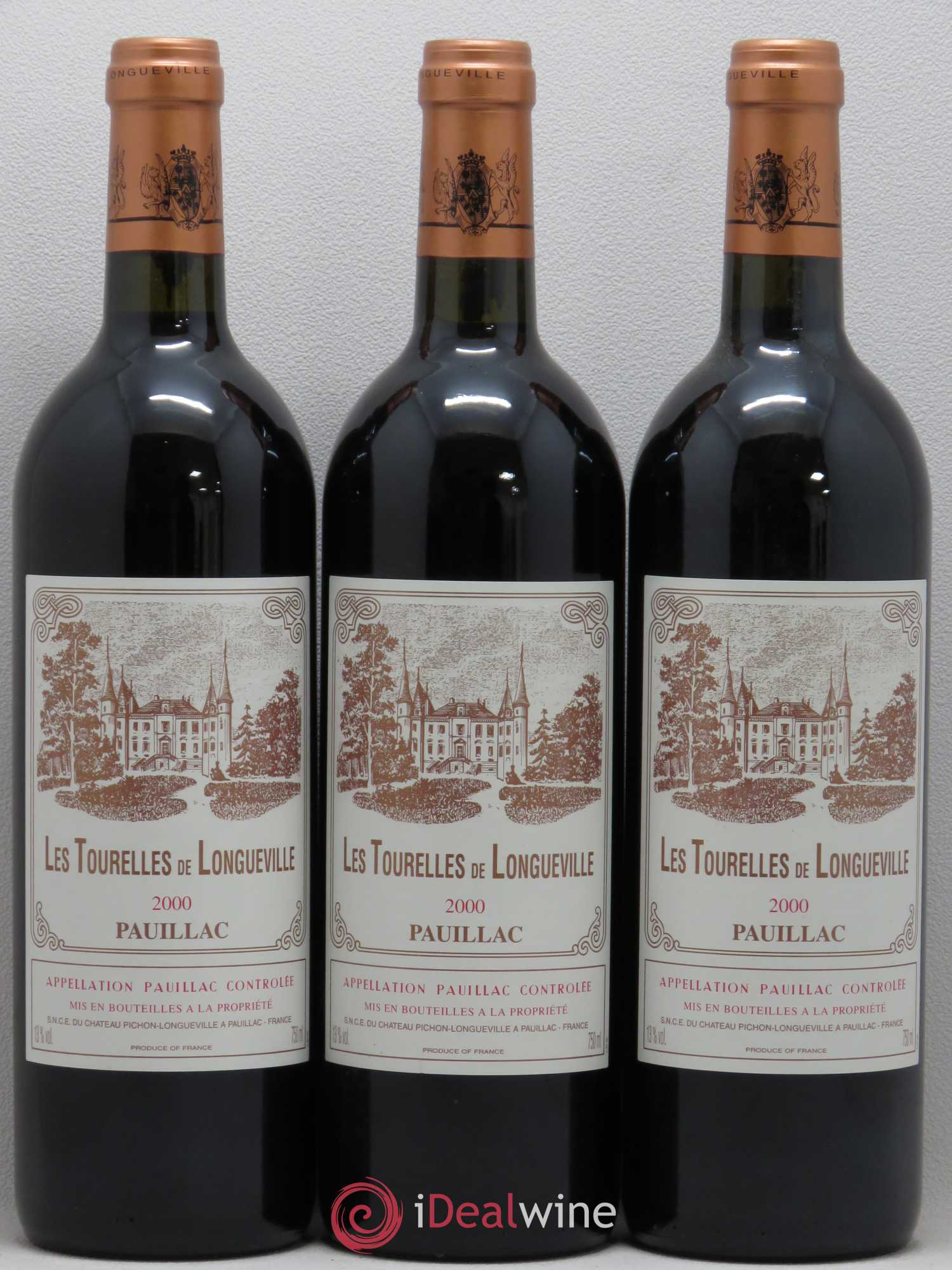 Les Tourelles de Longueville Second Vin 2000 - Lot de 12 bouteilles - 2