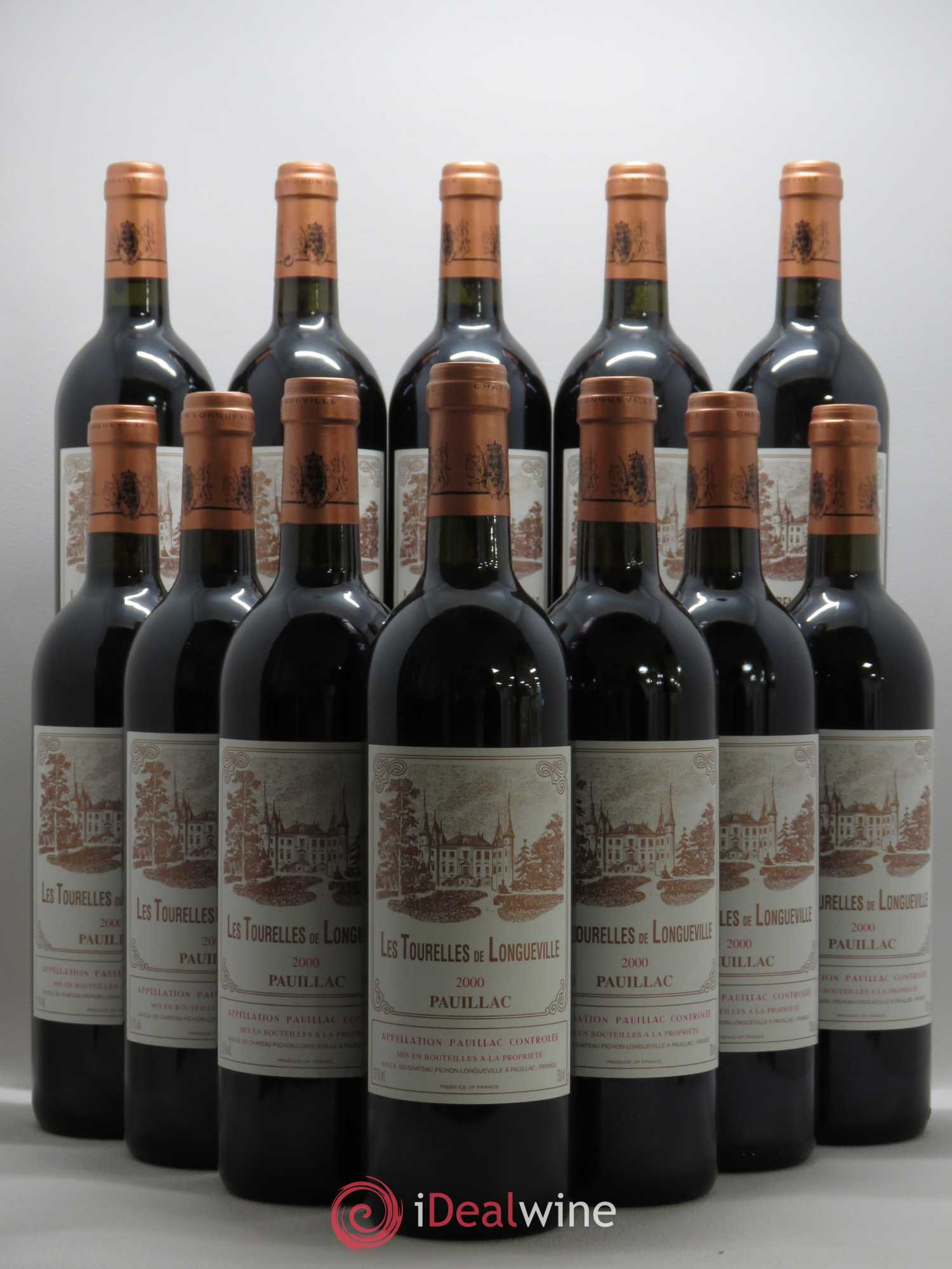 Les Tourelles de Longueville Second Vin 2000 - Lot de 12 bouteilles - 0