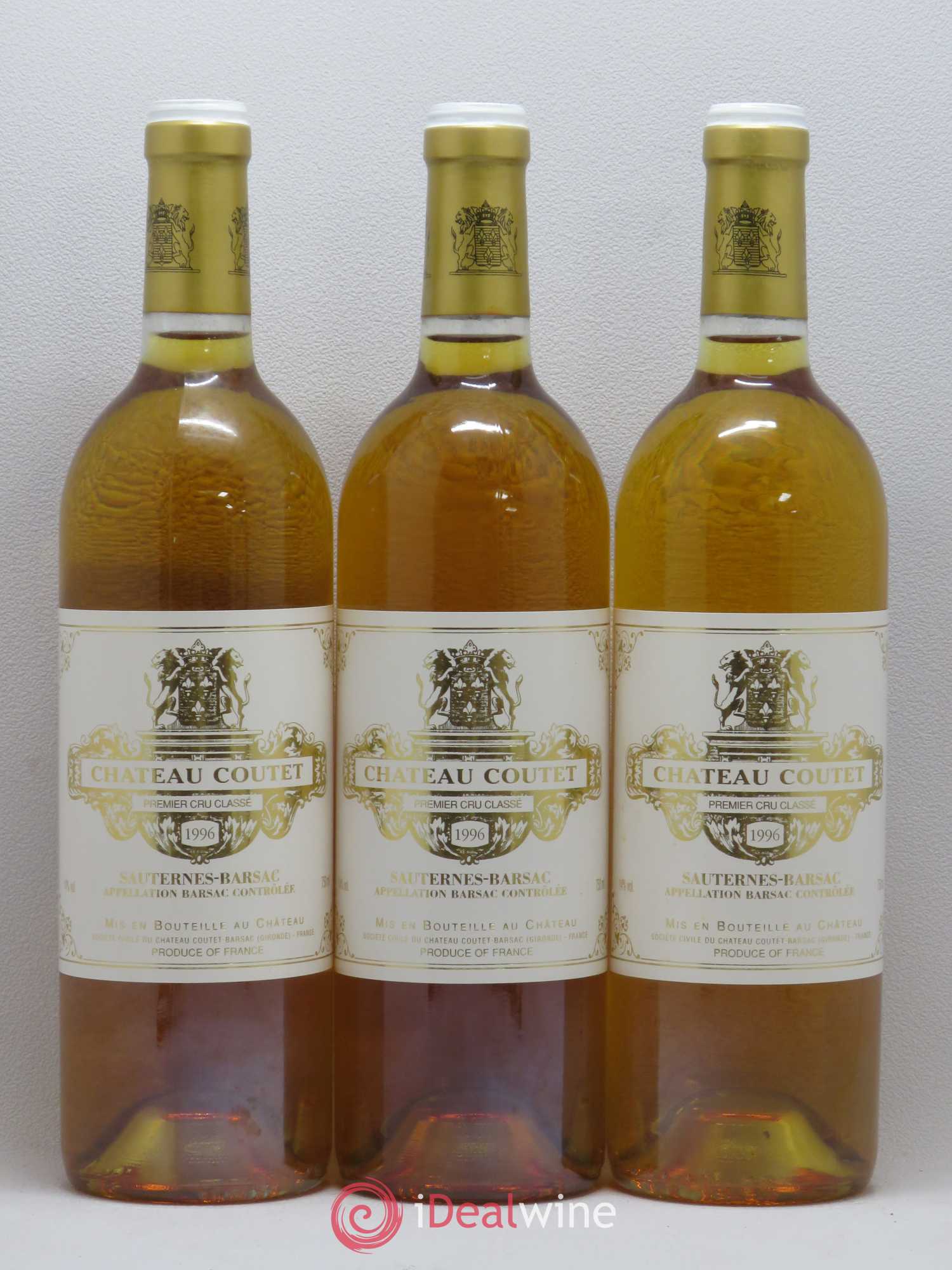 Château Coutet 1er Grand Cru Classé 1996 - Lotto di 12 bottiglie - 1