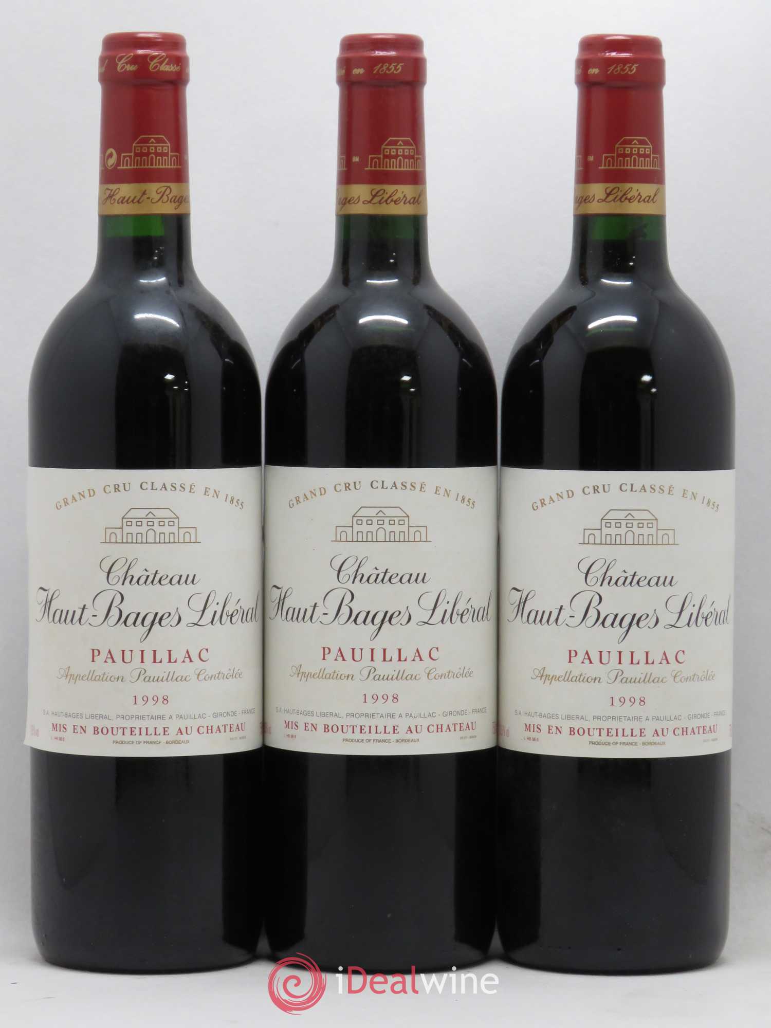 Château Haut Bages Libéral 5ème Grand Cru Classé 1998 - Lot de 12 bouteilles - 2
