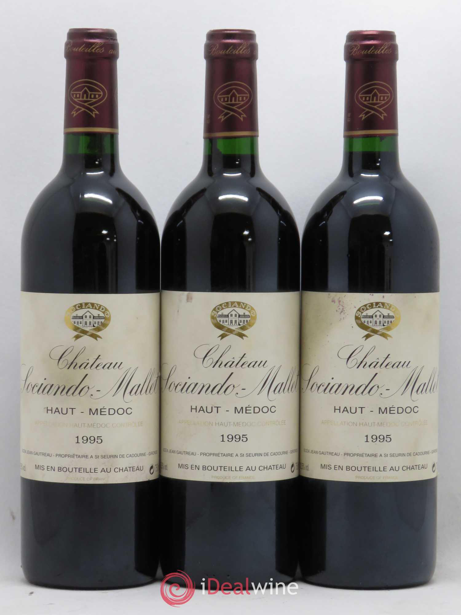 Château Sociando Mallet 1995 - Lot de 12 bouteilles - 4
