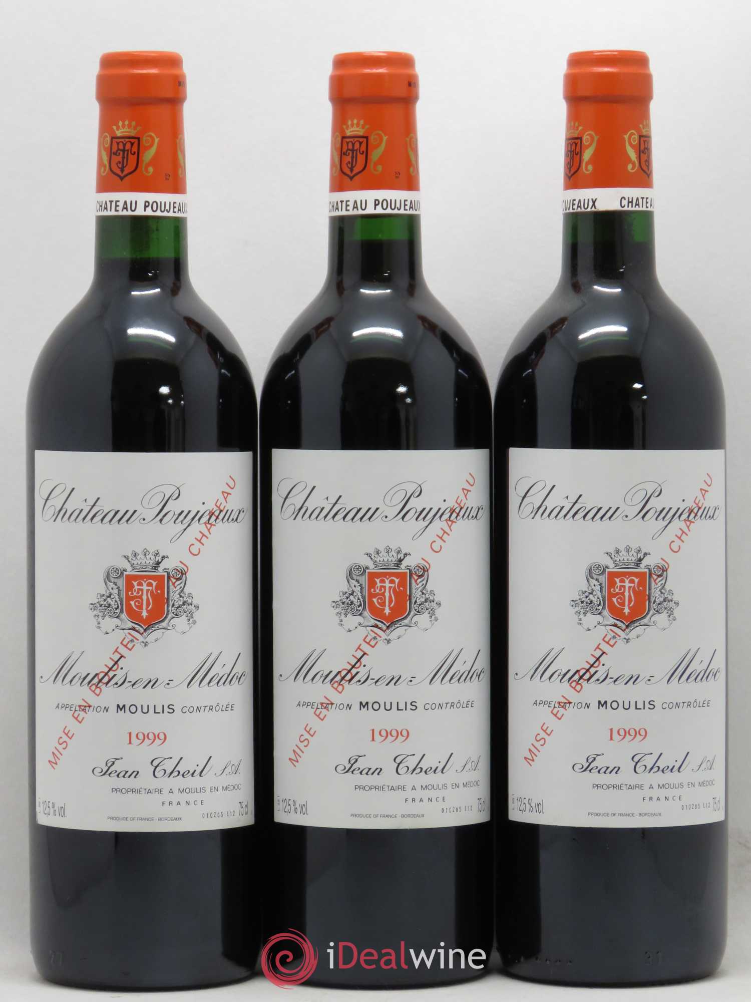Château Poujeaux 1999 - Lot de 12 bouteilles - 1