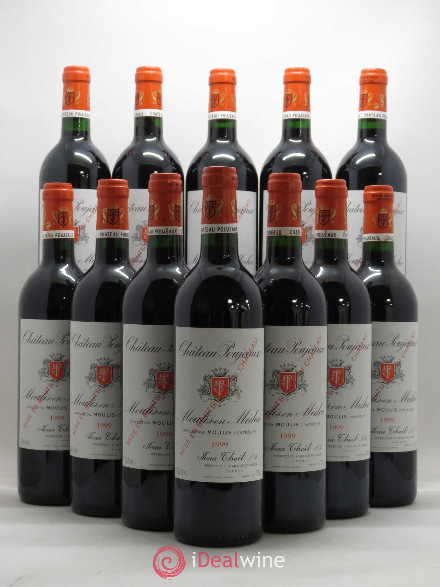 Château Poujeaux 1999 - Lot de 12 bouteilles - 0