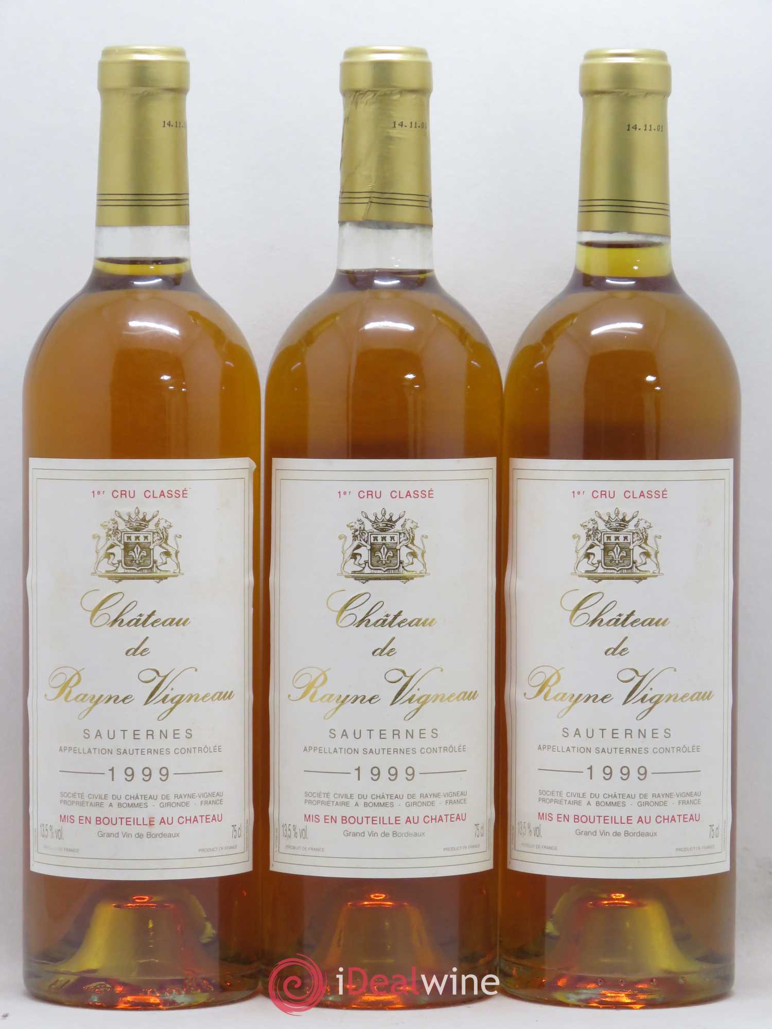 Château de Rayne Vigneau 1er Grand Cru Classé 1999 - Lotto di 12 bottiglie - 3