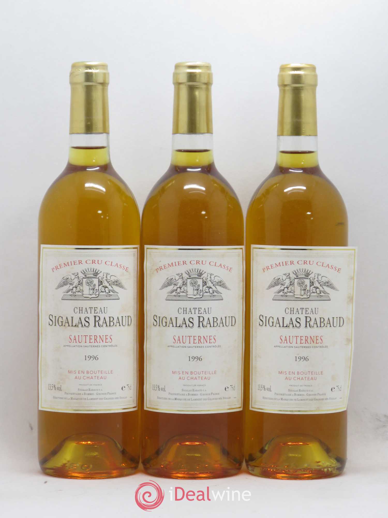 Château Sigalas Rabaud 1er Grand Cru Classé 1996 - Lotto di 12 bottiglie - 2