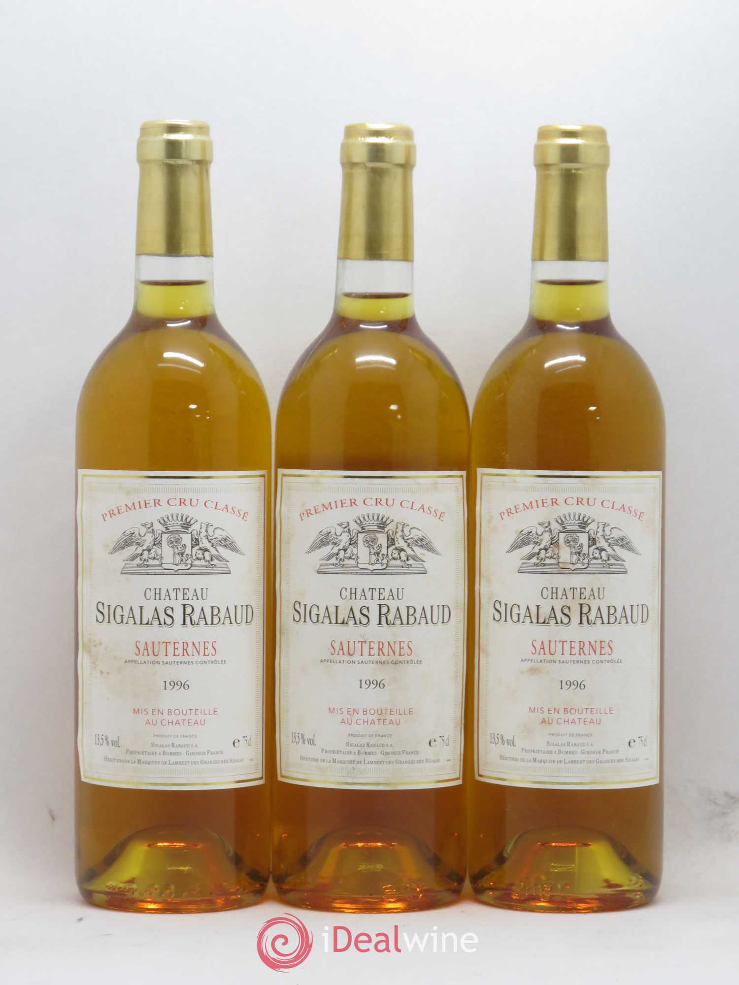 Château Sigalas Rabaud 1er Grand Cru Classé 1996 - Lotto di 12 bottiglie - 4