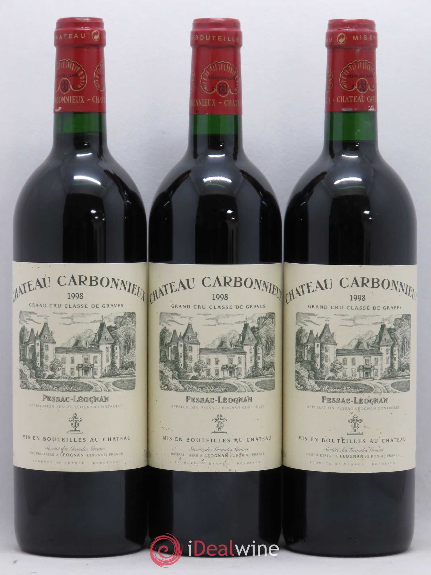Château Carbonnieux Cru Classé de Graves 1998 - Lotto di 12 bottiglie - 2