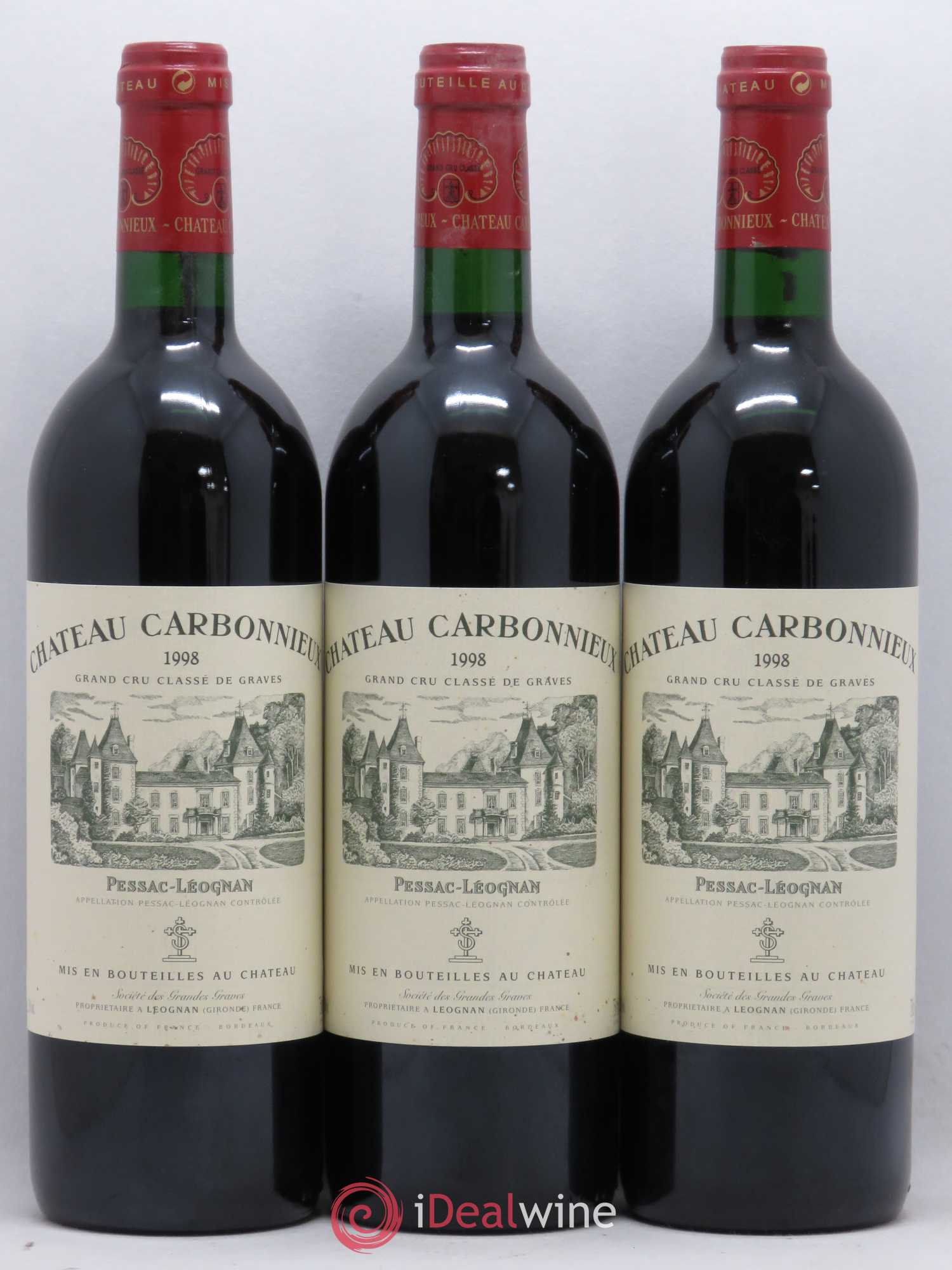 Château Carbonnieux Cru Classé de Graves 1998 - Lotto di 12 bottiglie - 3
