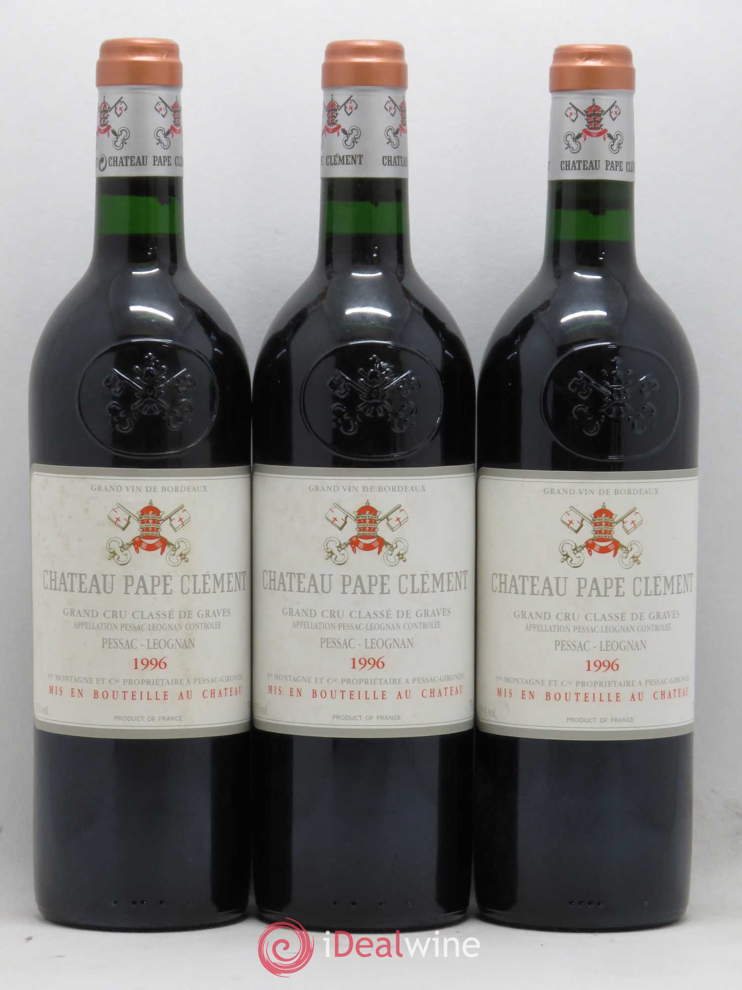 Château Pape Clément Cru Classé de Graves 1996 - Lot de 12 bouteilles - 1