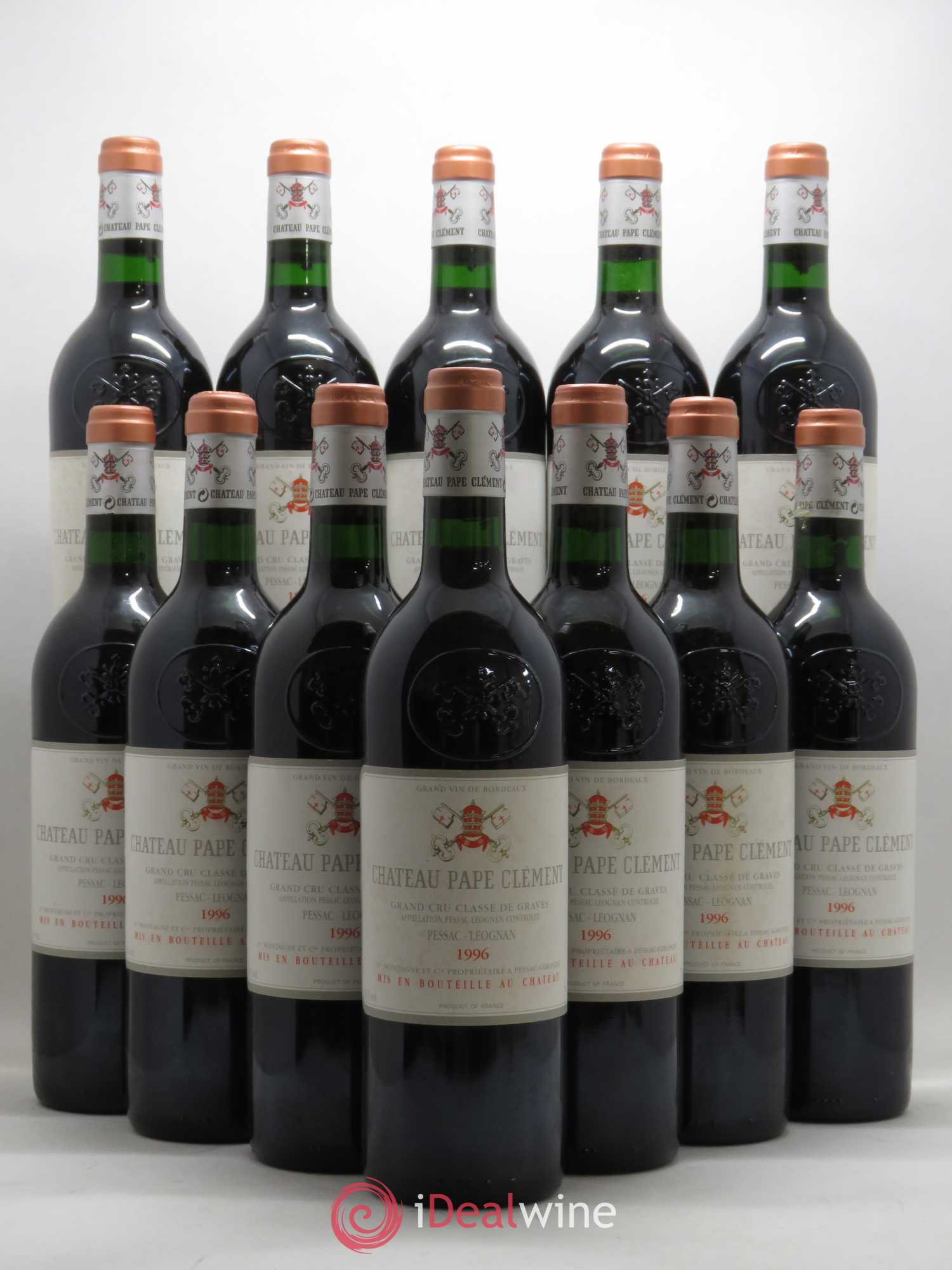 Château Pape Clément Cru Classé de Graves 1996 - Lot de 12 bouteilles - 0